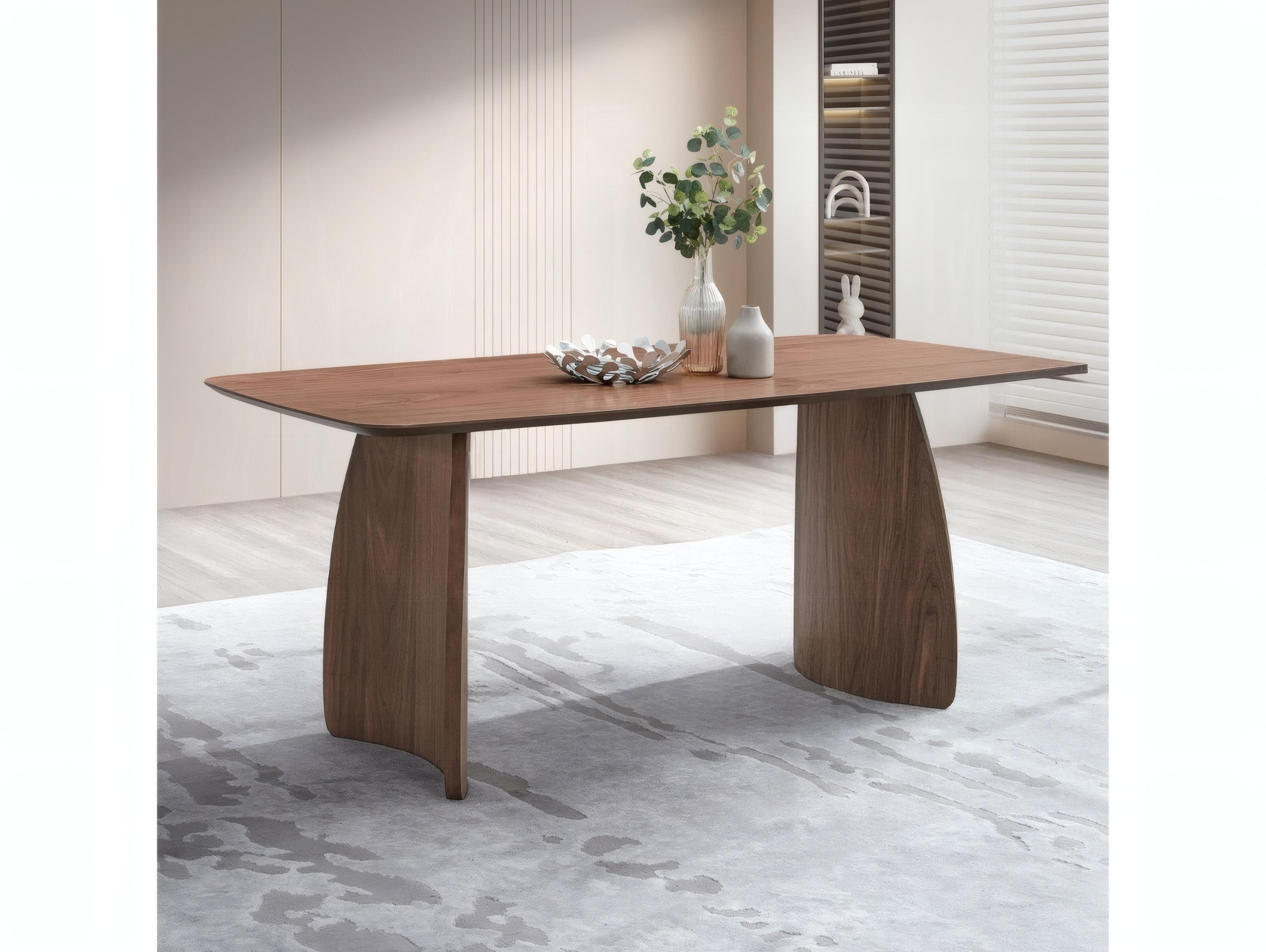 Acme Furniture Hadasa Rectangular Wood Walnut Dining Table