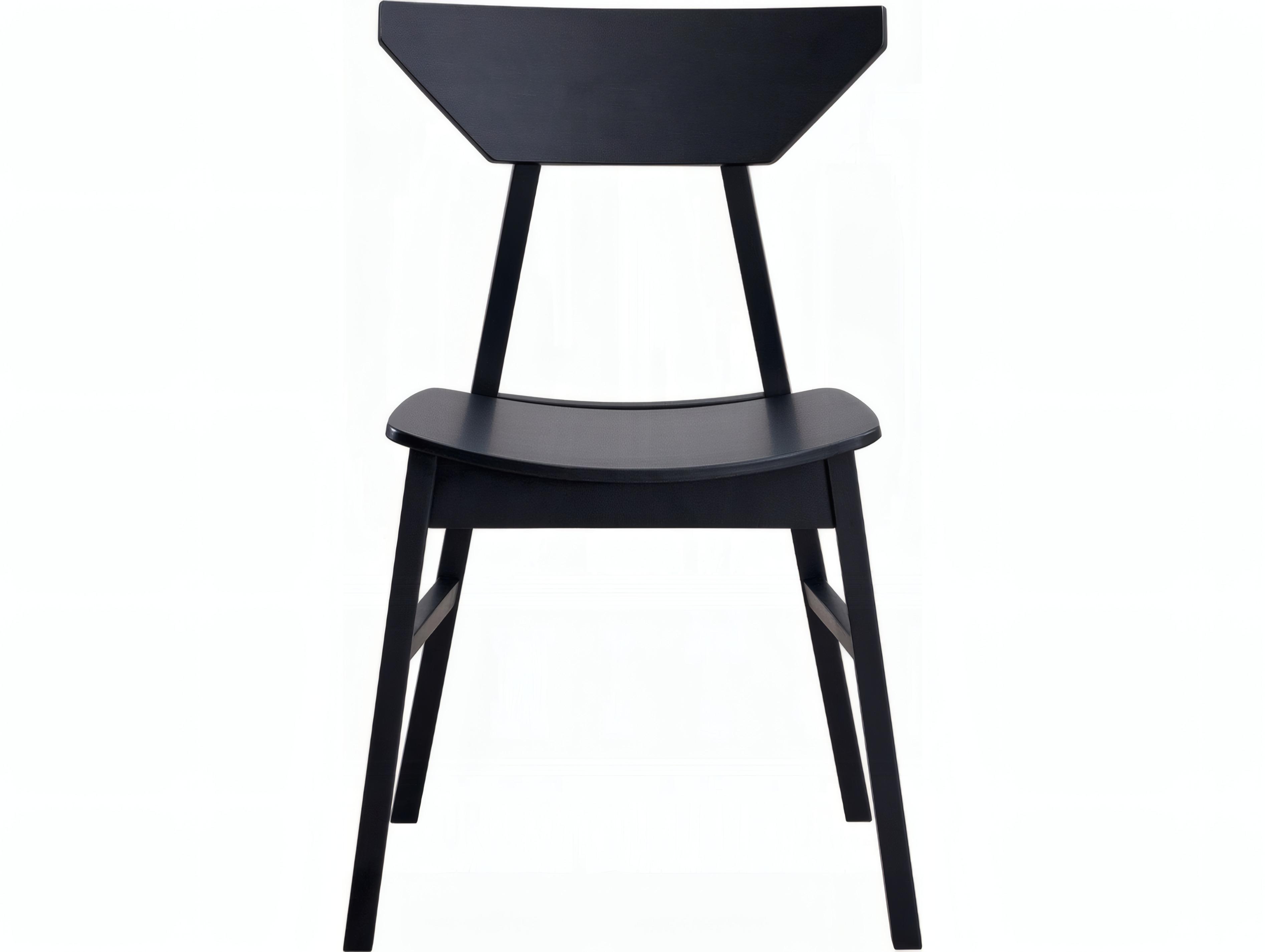 Acme Furniture Briar Rubberwood Black Armless Dining Chair Set of 4