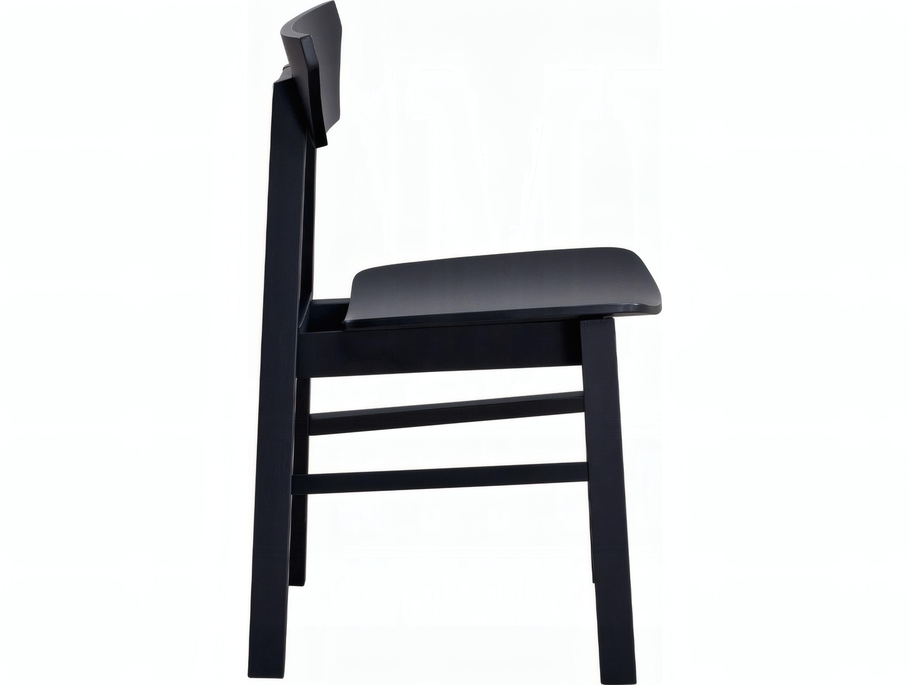 Acme Furniture Briar Rubberwood Black Armless Dining Chair Set of 4