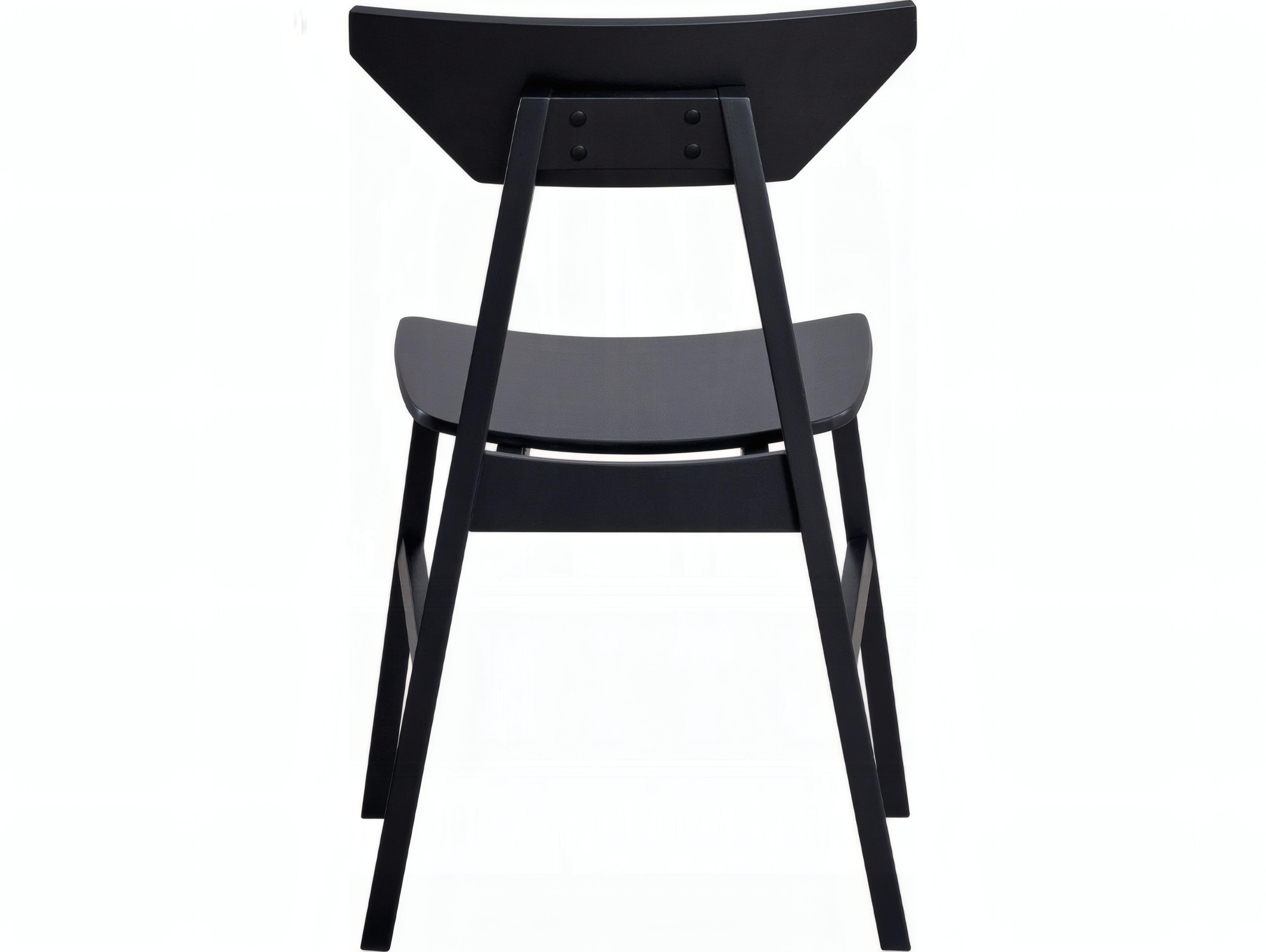 Acme Furniture Briar Rubberwood Black Armless Dining Chair Set of 4