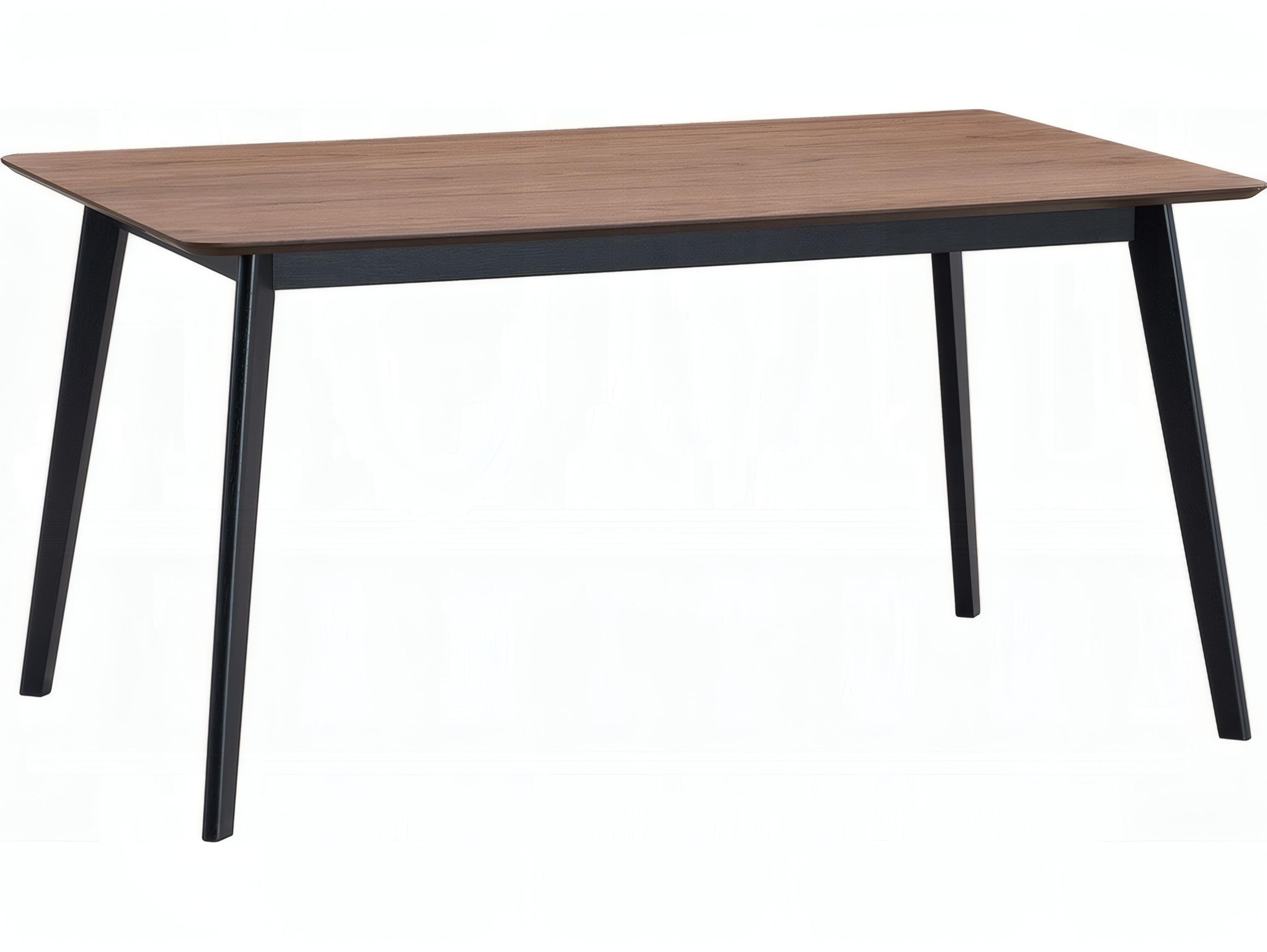 Acme Furniture Rebi Rectangular Wood Walnut Black Dining Table