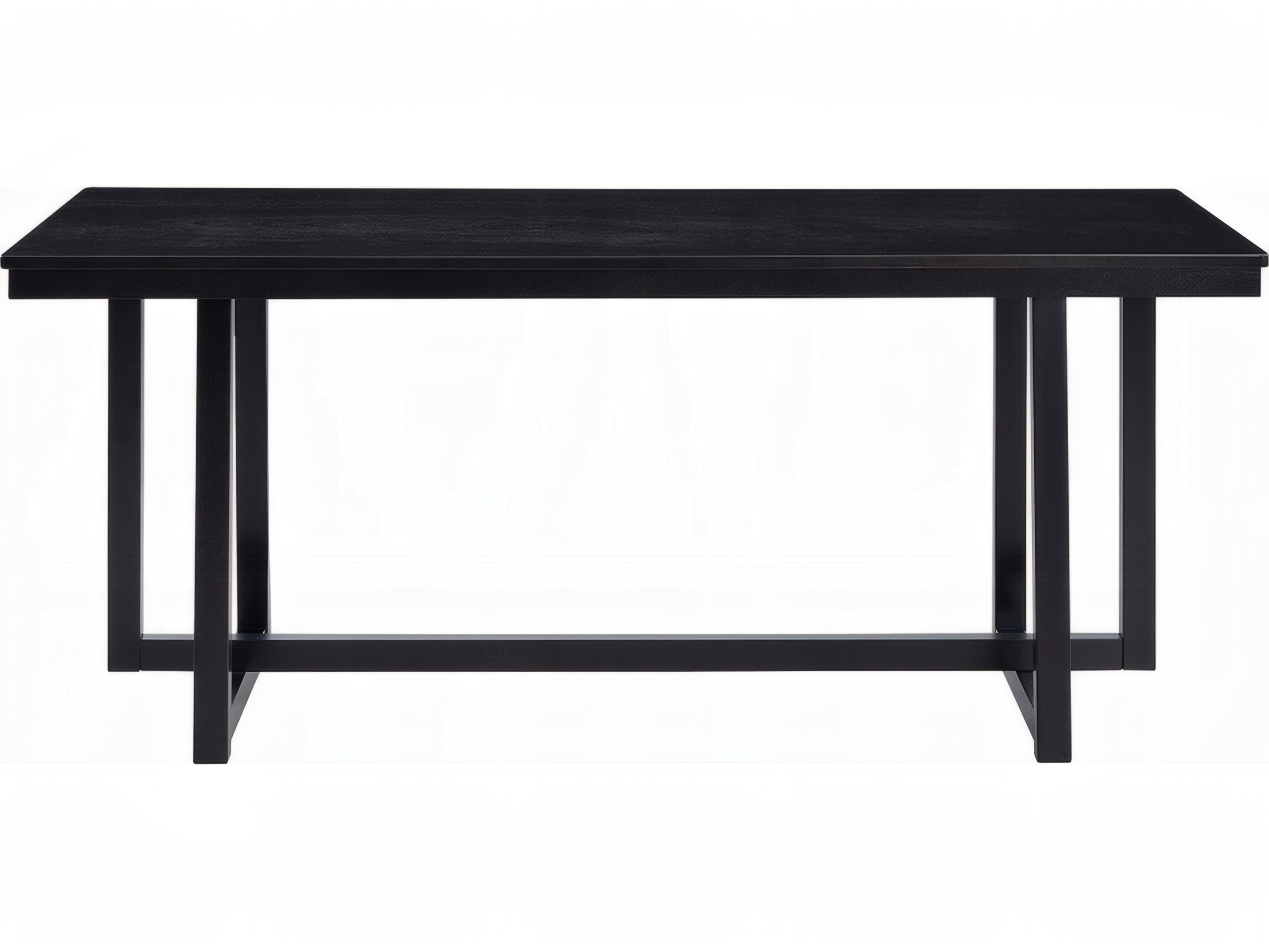 Acme Furniture Kini Rectangular Wood Black Dining Table
