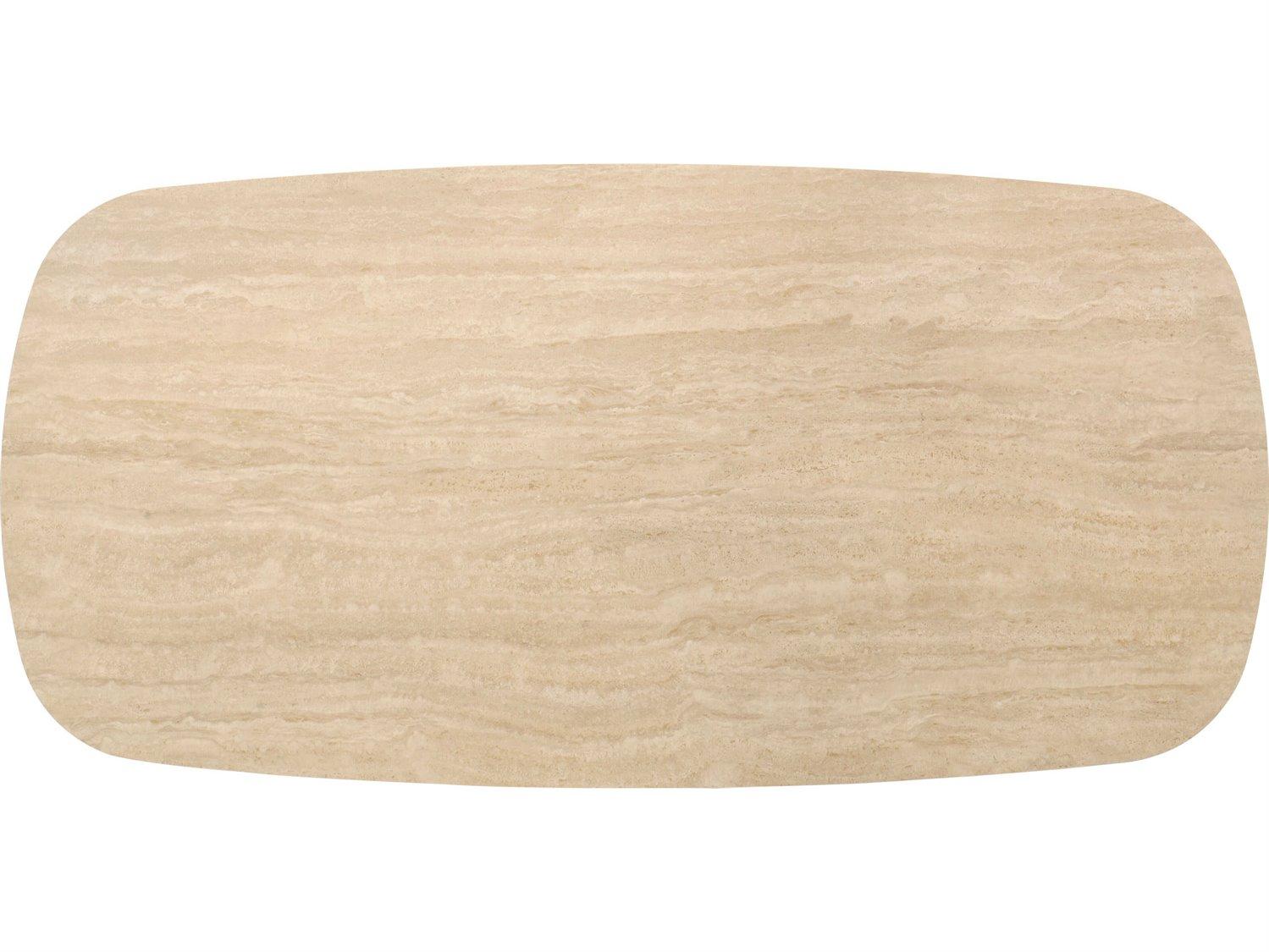 Acme Furniture Davita Rectangular Cement Ceramic Walnut Dining Table