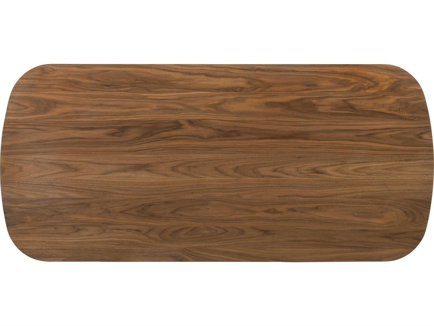 Acme Furniture Delina Rectangular Wood Chenille Walnut Dining Table