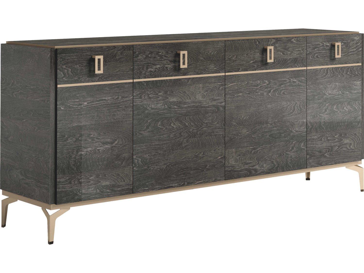Acme Furniture Venezia Plywood Gray Bar Cabinet