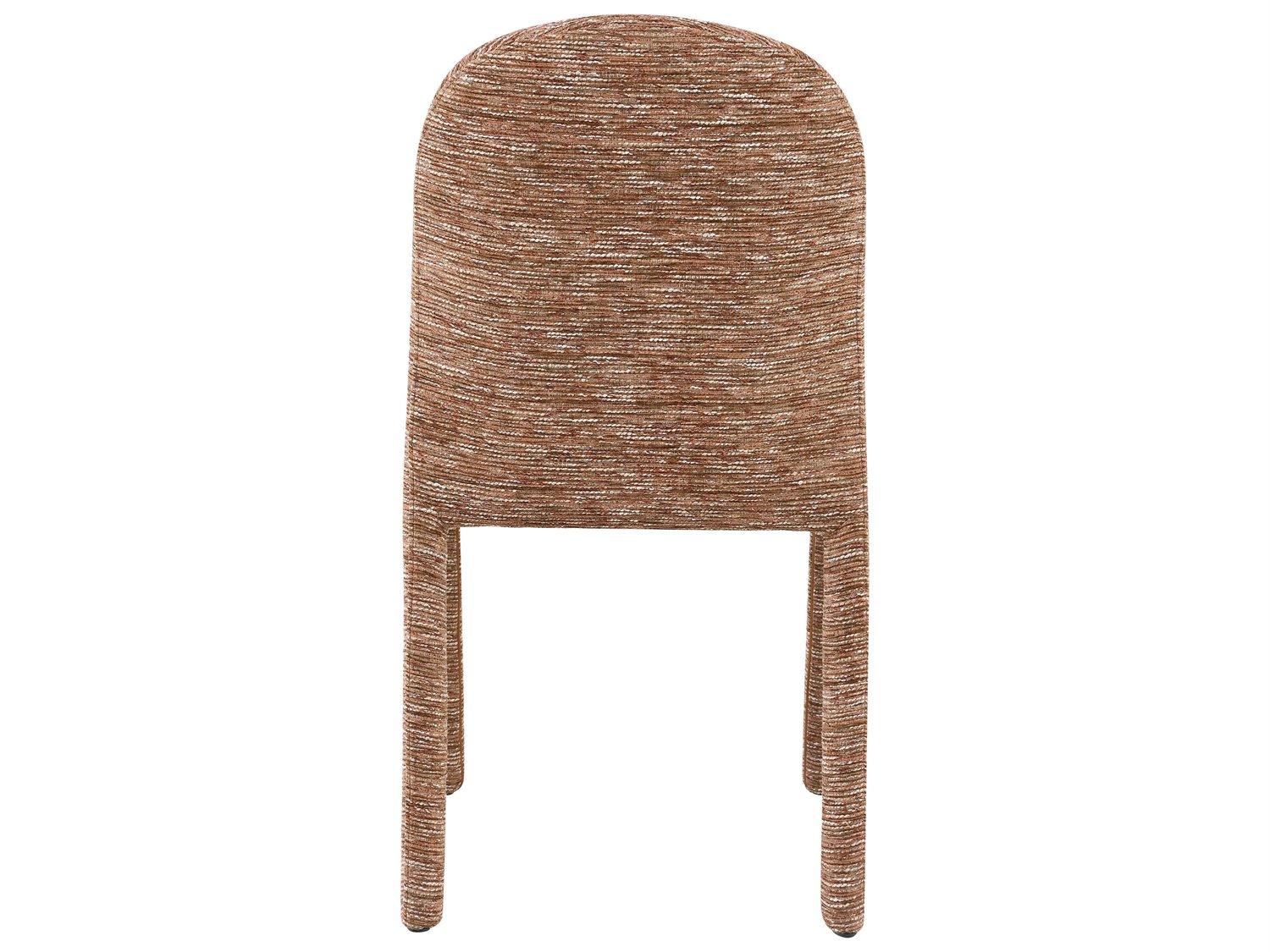 Acme Furniture Lidi Brown Upholstered Armless Dining Chair Set of 2