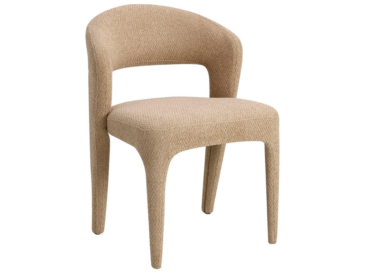 Acme Furniture Lidi Brown Upholstered Armless Dining Chair Set of 2