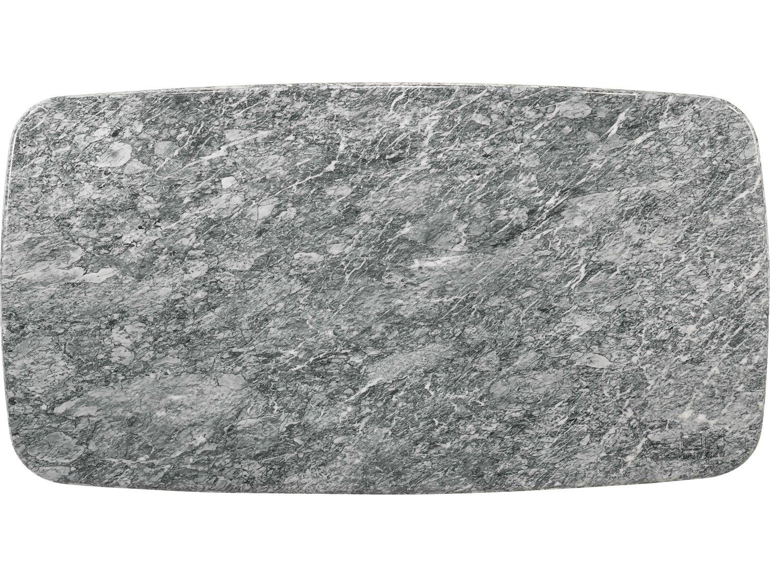 Acme Furniture Dillon Rectangular Natural Marble Top Walnut Dining Table