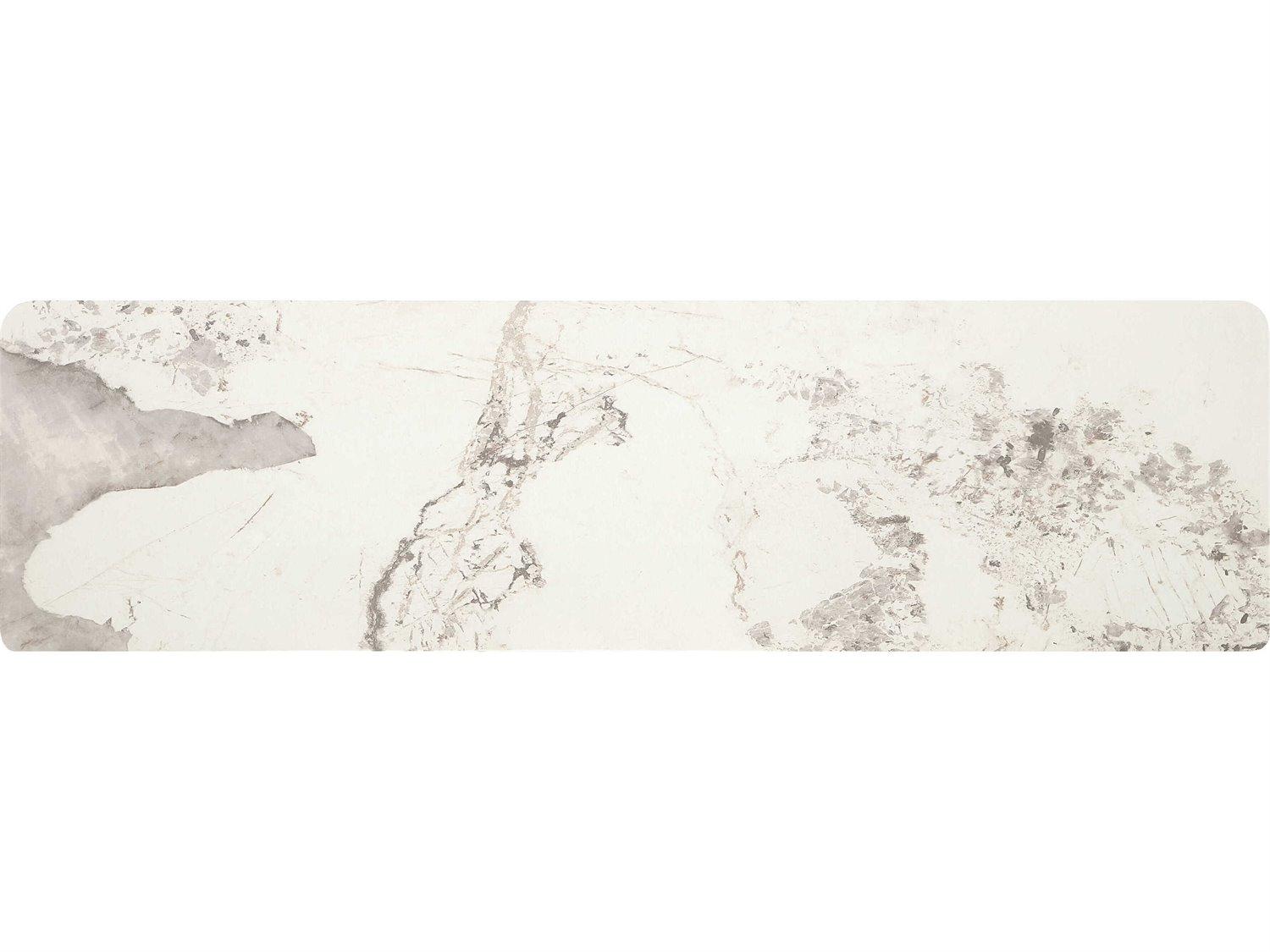 Acme Furniture Harvey Rubberwood Ceramic Top Brown Bar Cabinet