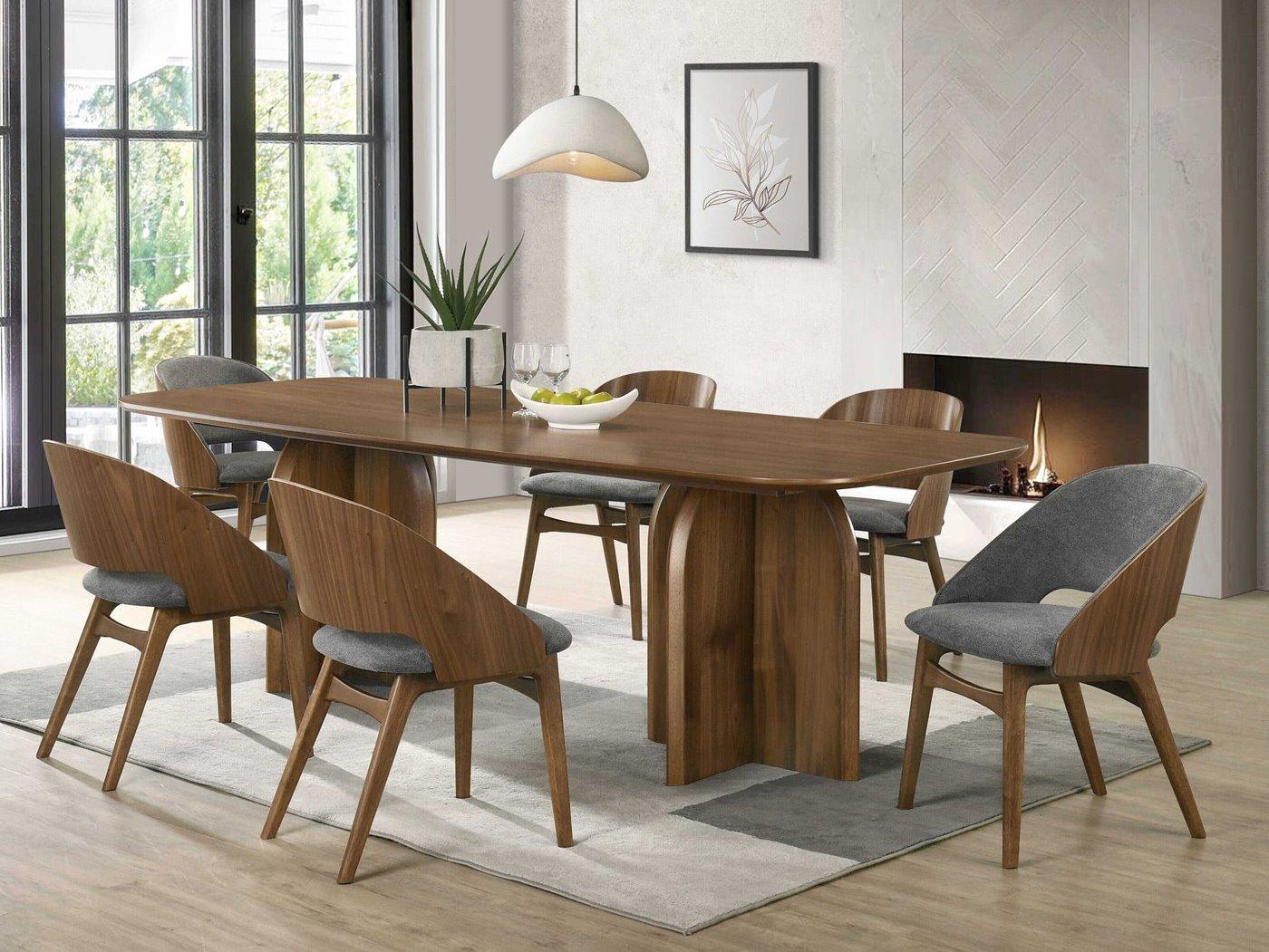 Acme Furniture Delmon Rectangular Wood Dark Walnut Dining Table