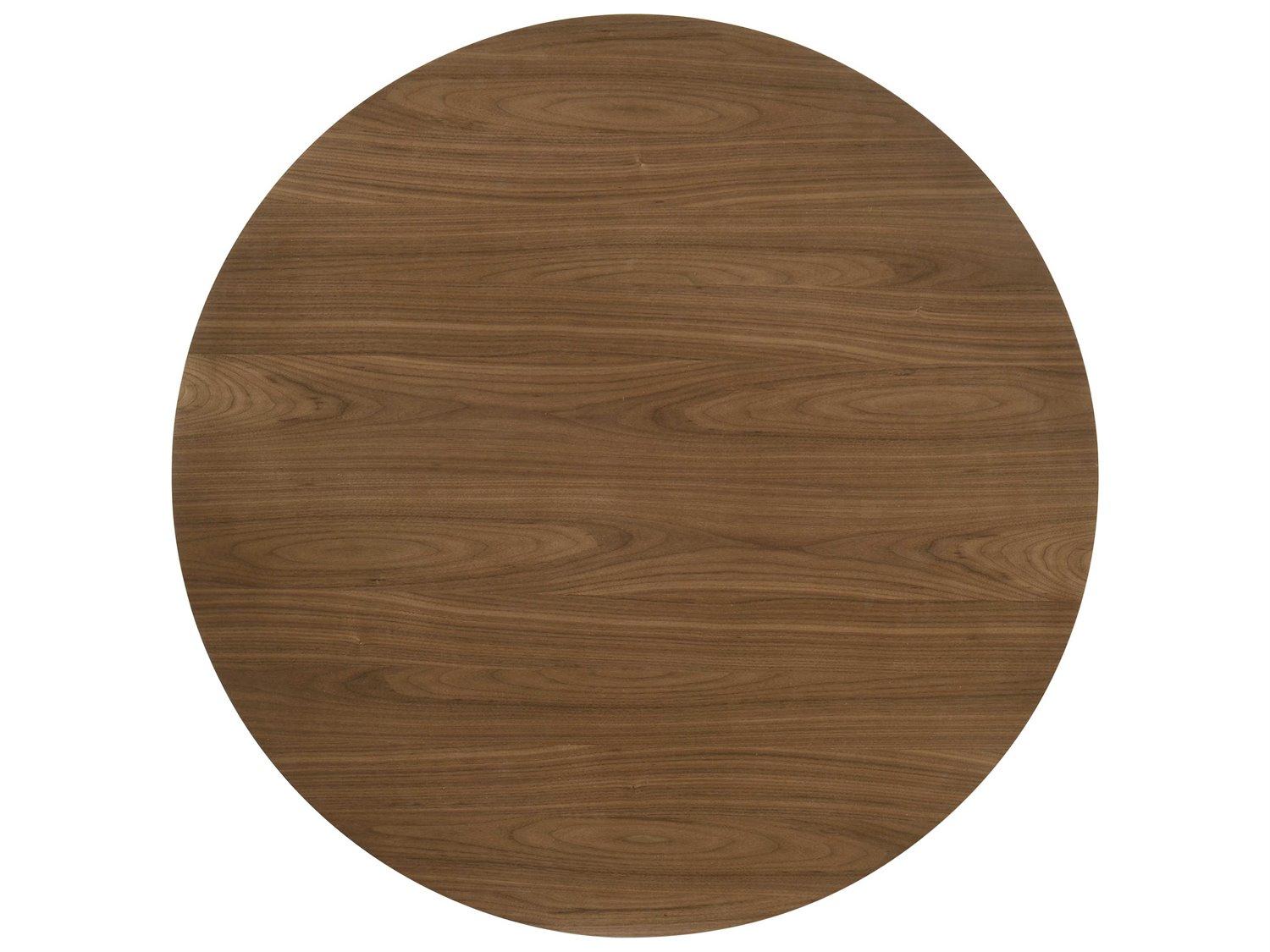 Acme Furniture Delmon Round Wood Dark Walnut Dining Table