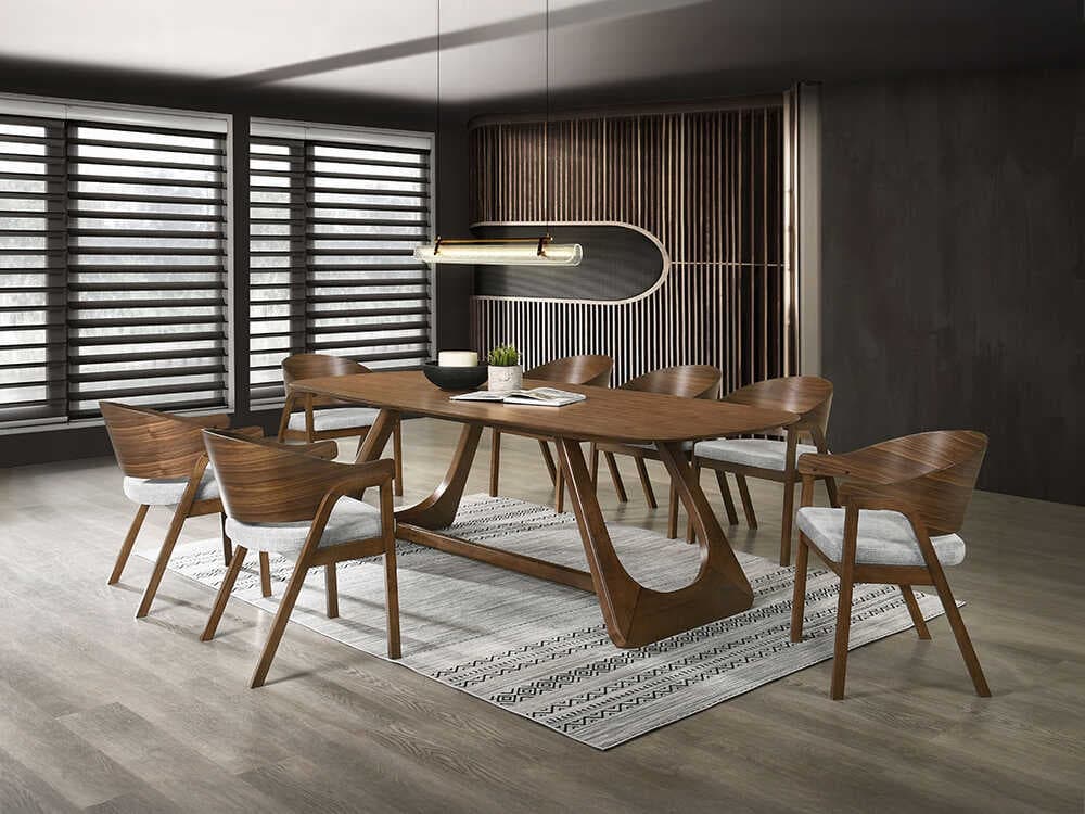 Acme Furniture Hoyte Rubberwood Dining Room Set