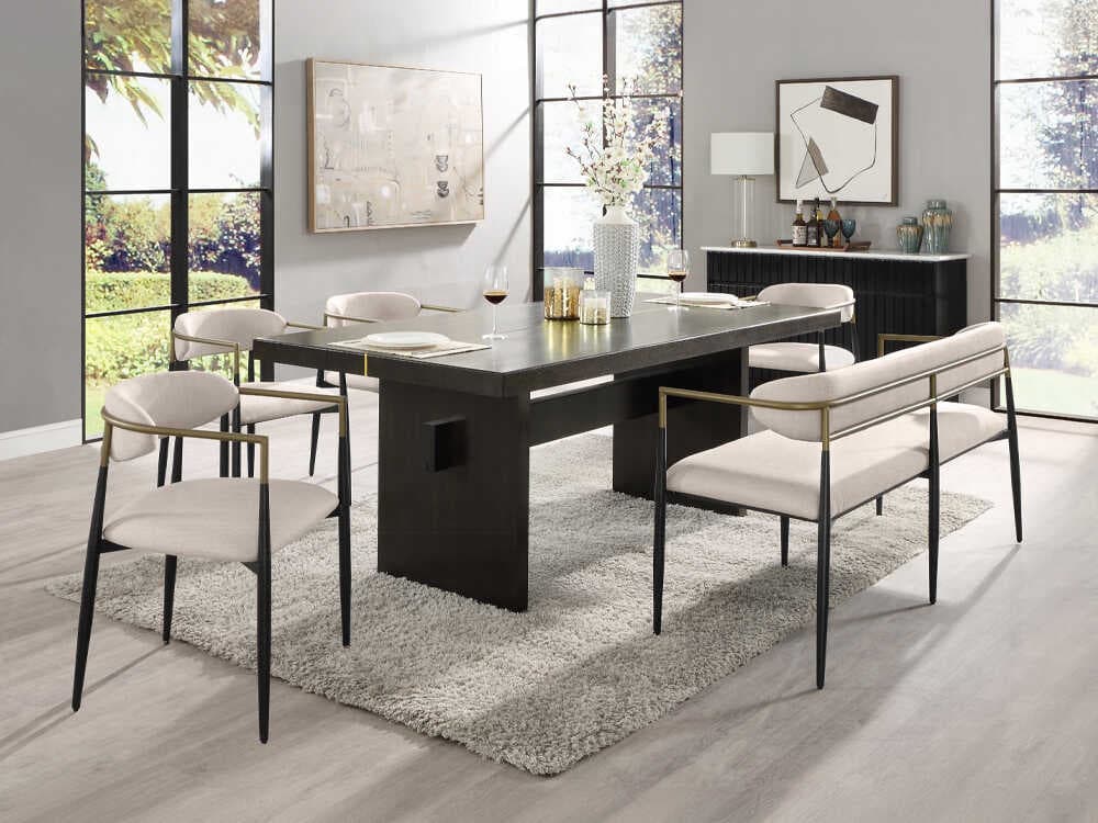 Acme Furniture Jaramillo Oak Wood Dining Room Set