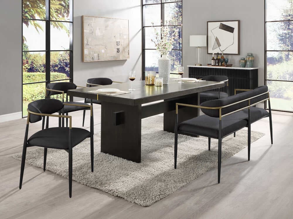 Acme Furniture Jaramillo Oak Wood Dining Room Set