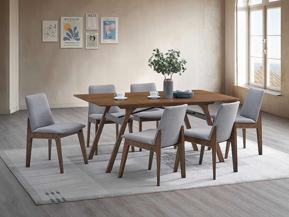 Acme Furniture Kaela Rubberwood Dining Room Set