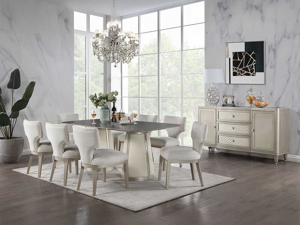 Acme Furniture Kasa Rubberwood Dining Room Set