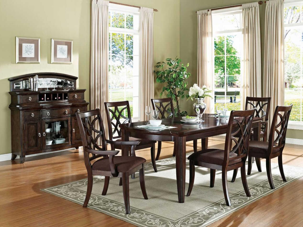Acme Furniture Keenan Poplar Wood Dining Room Set