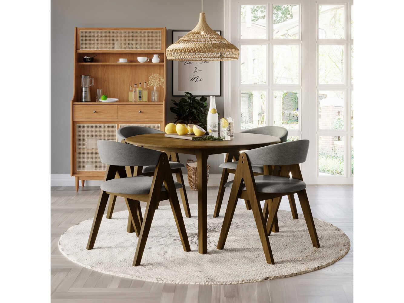 Acme Furniture Keiki Rubberwood Dining Room Set