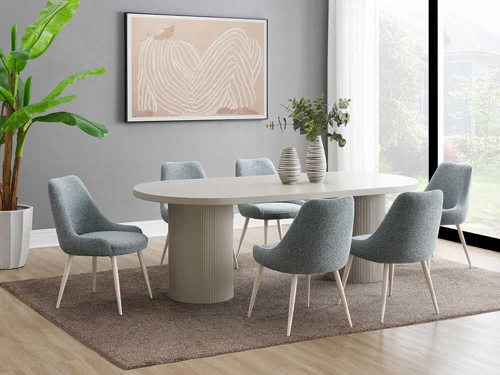 Acme Furniture Laela Natural Wood Dining Room Set