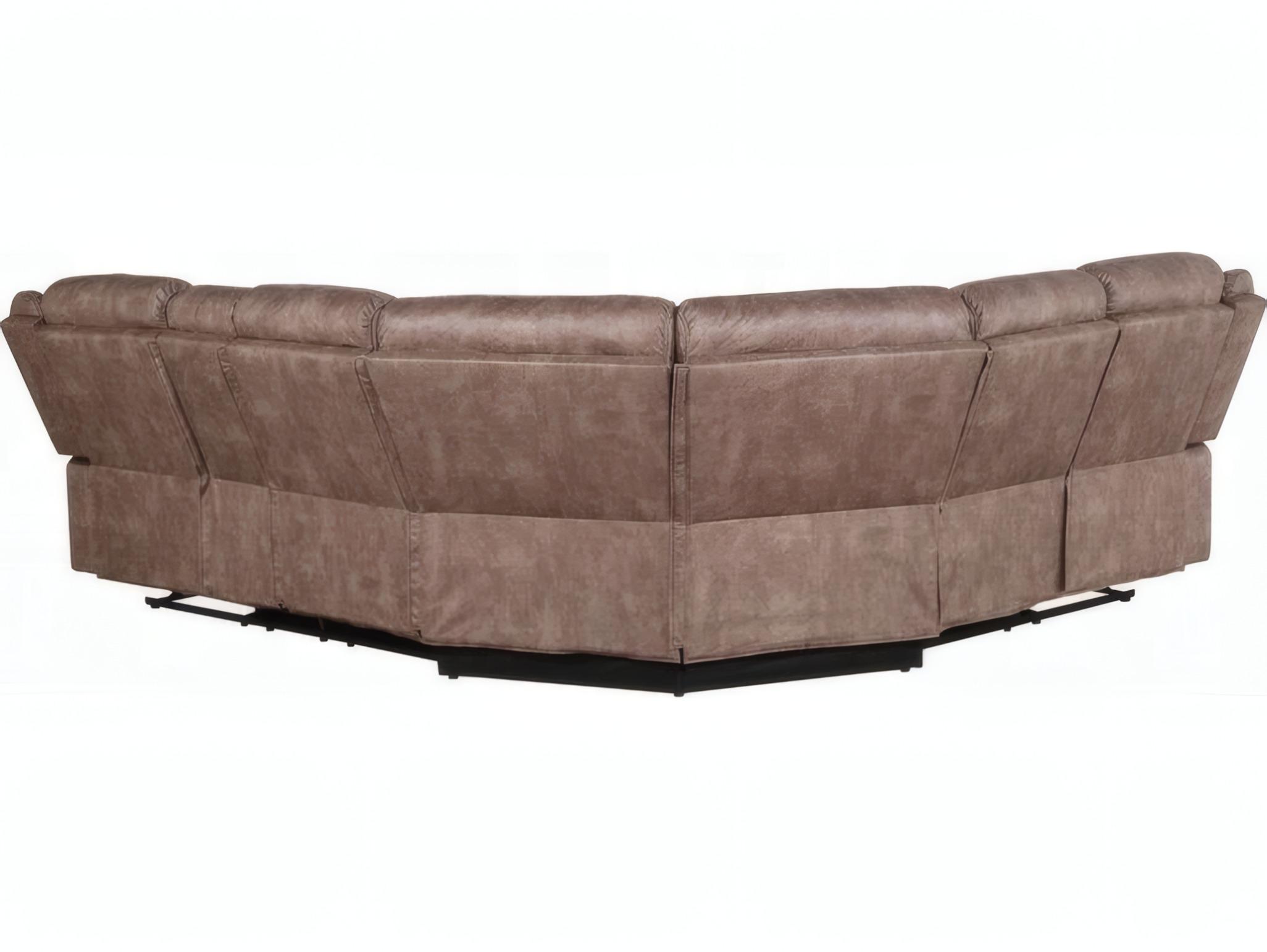 Acme Furniture Dollum Brown Upholstered Sectional Sofa