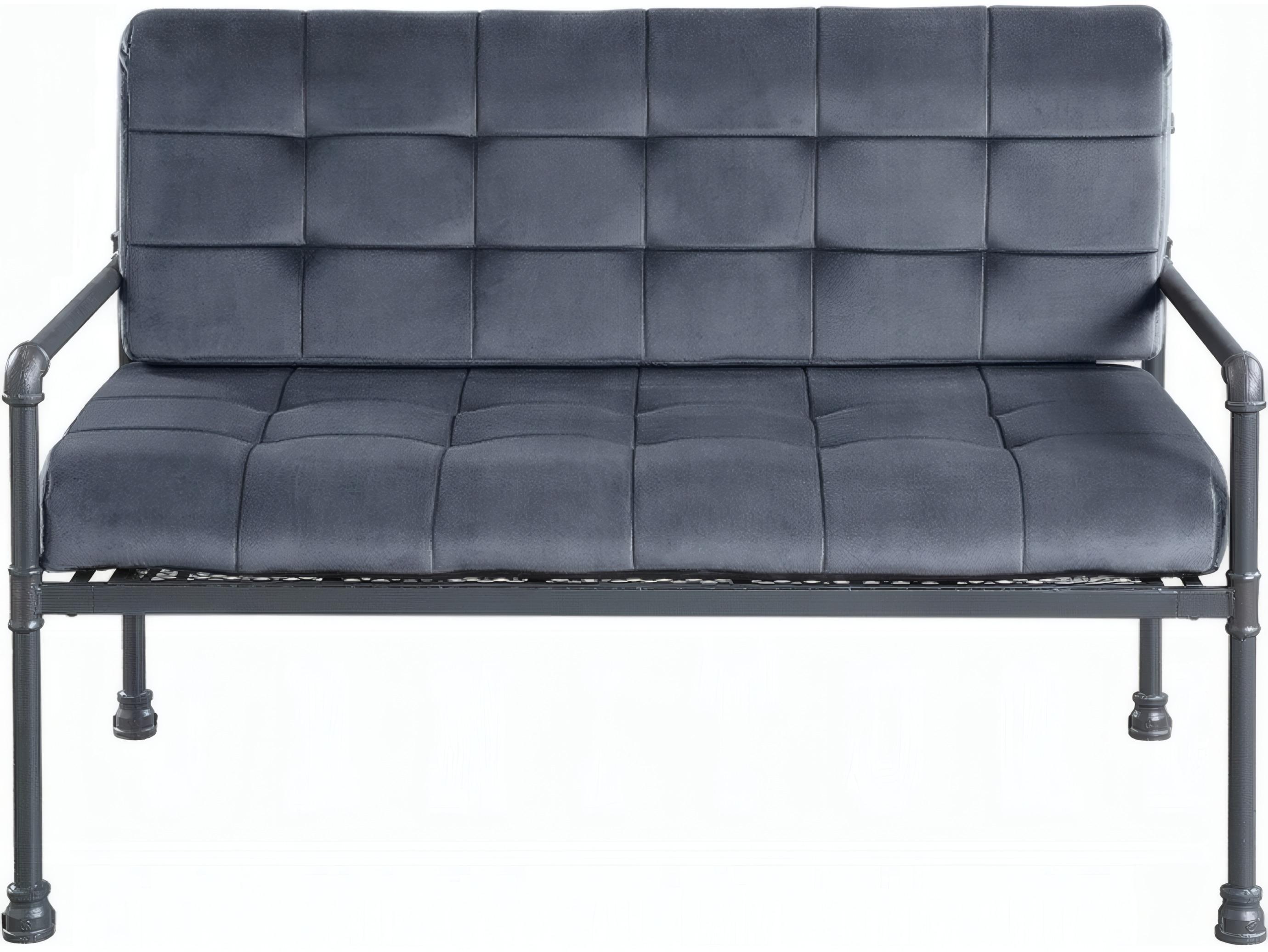 Acme Furniture Brantley Gray Velvet Sandy Upholstered Loveseat