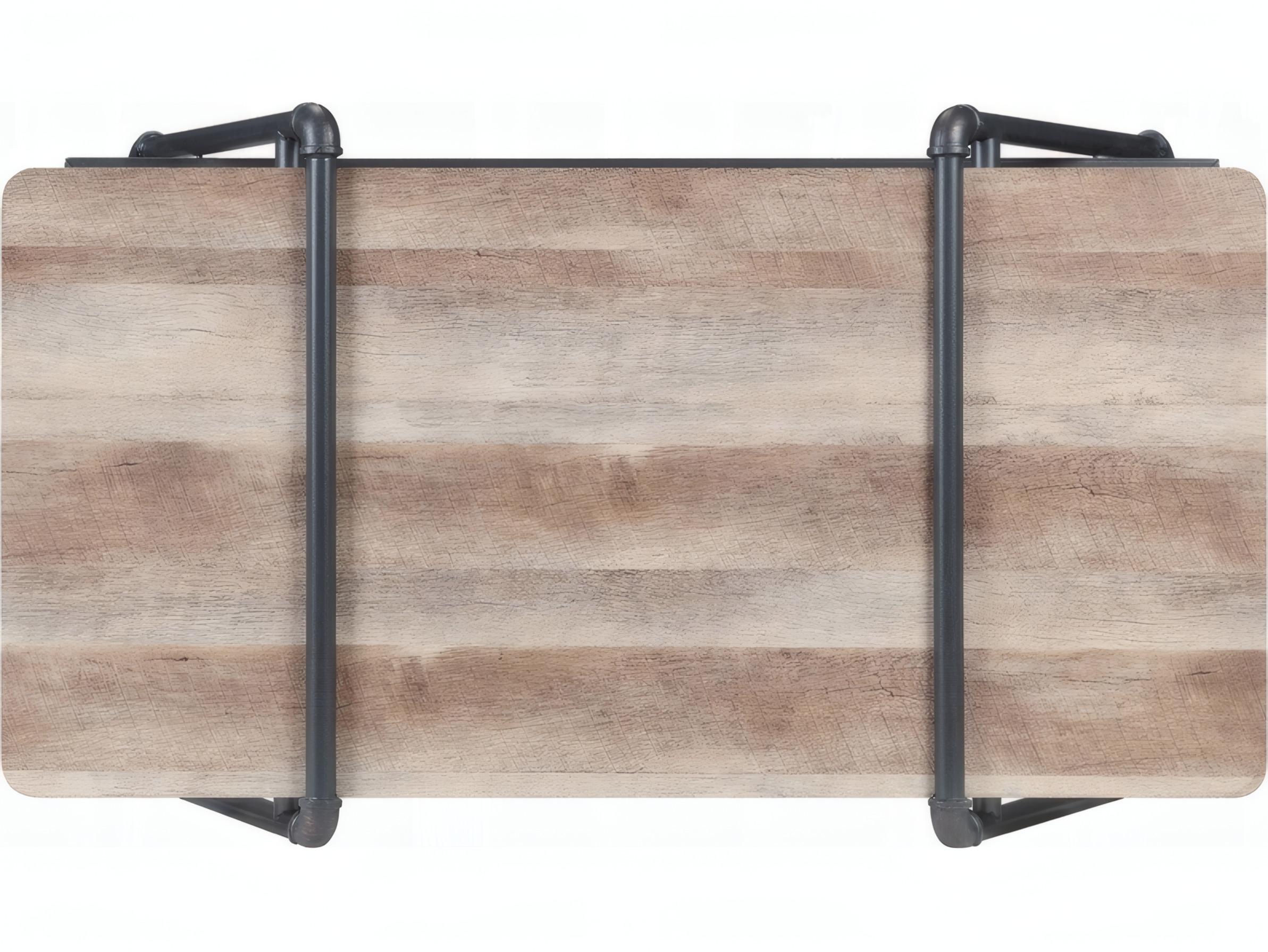 Acme Furniture Brantley Rectangular Wood Oak Sandy Gray Coffee Table