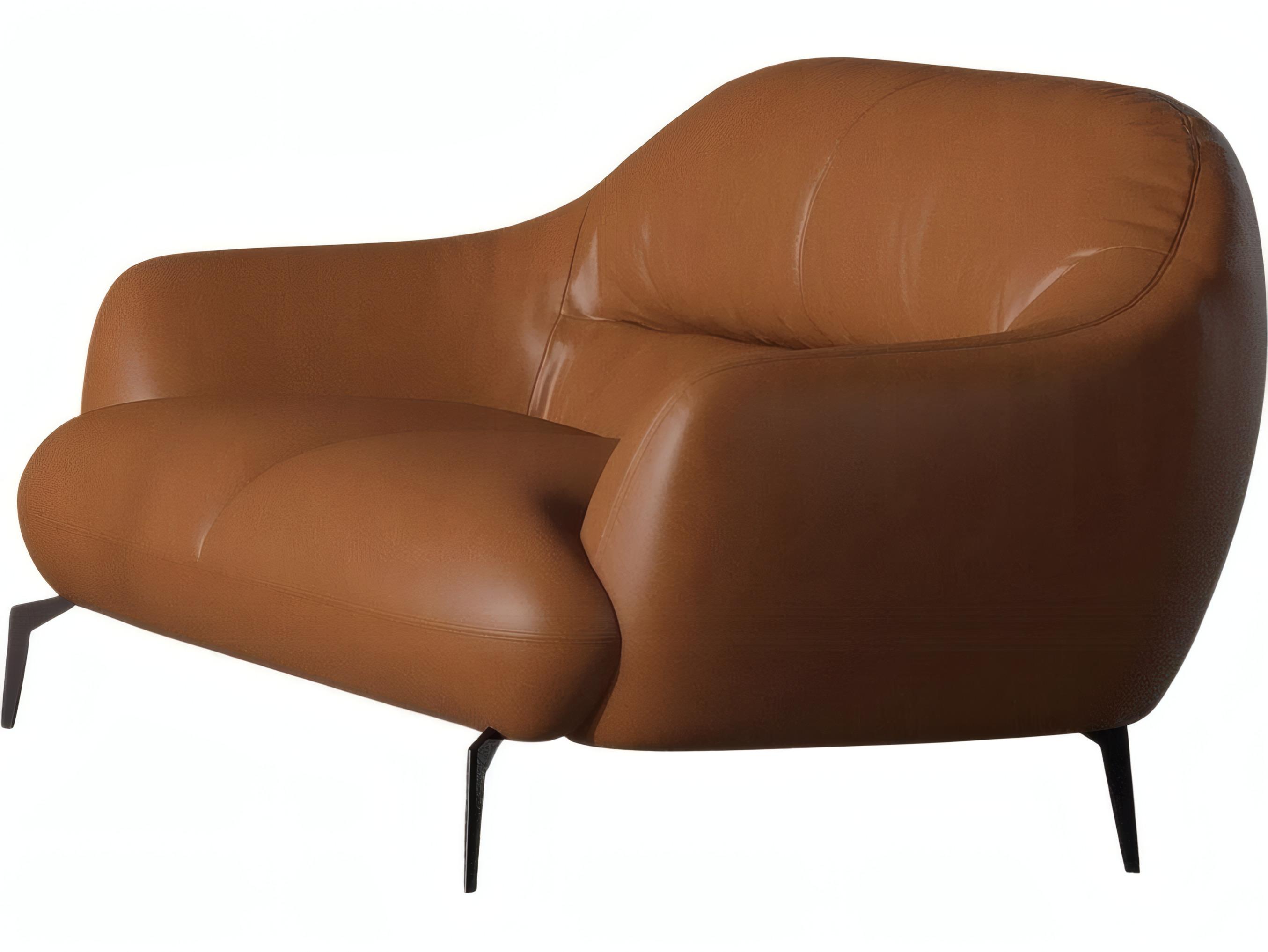 Acme Furniture Leonia Saddle Tan Brown Leather Loveseat