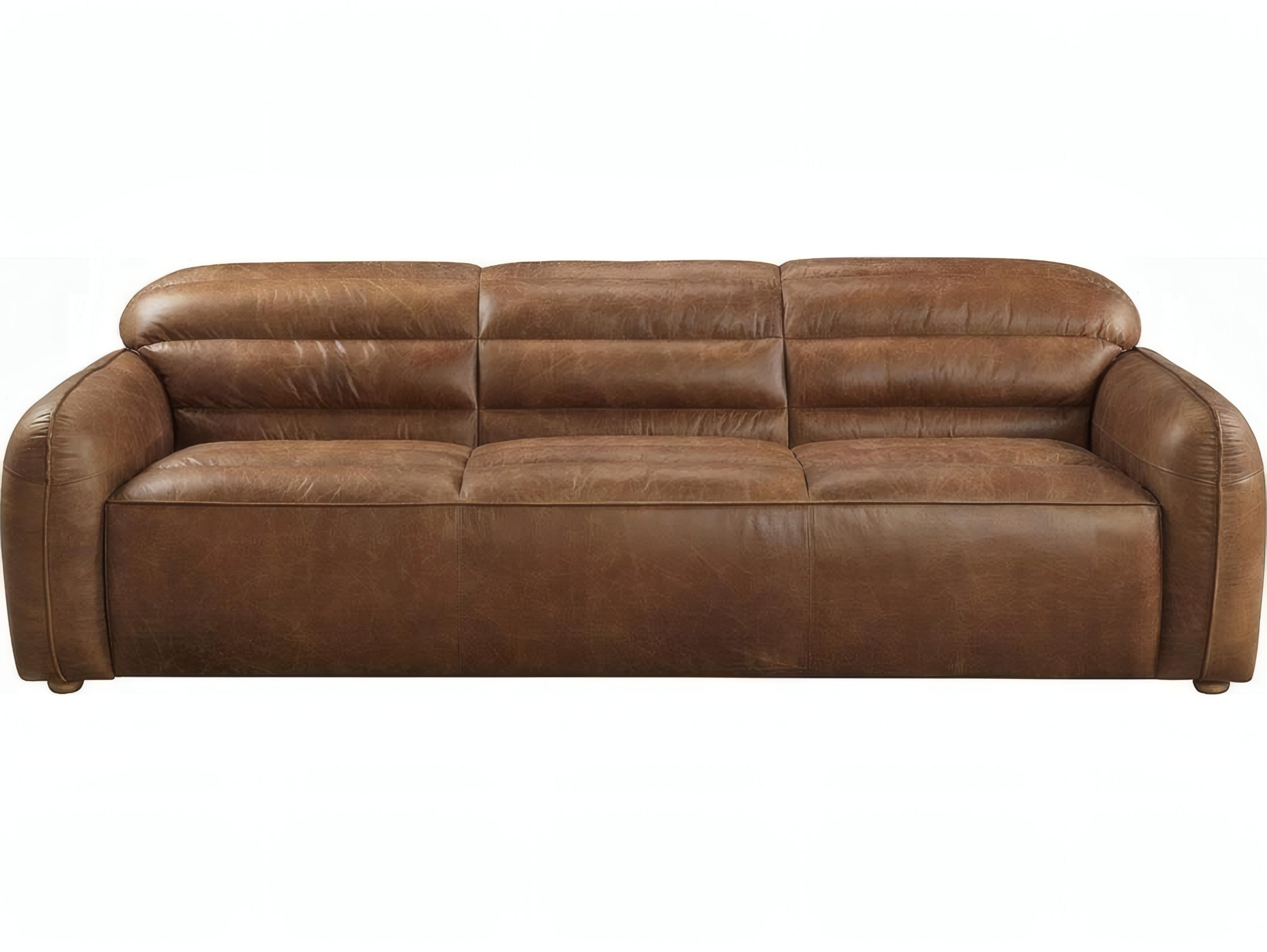 Acme Furniture Cocoa Brown Leather Sofa