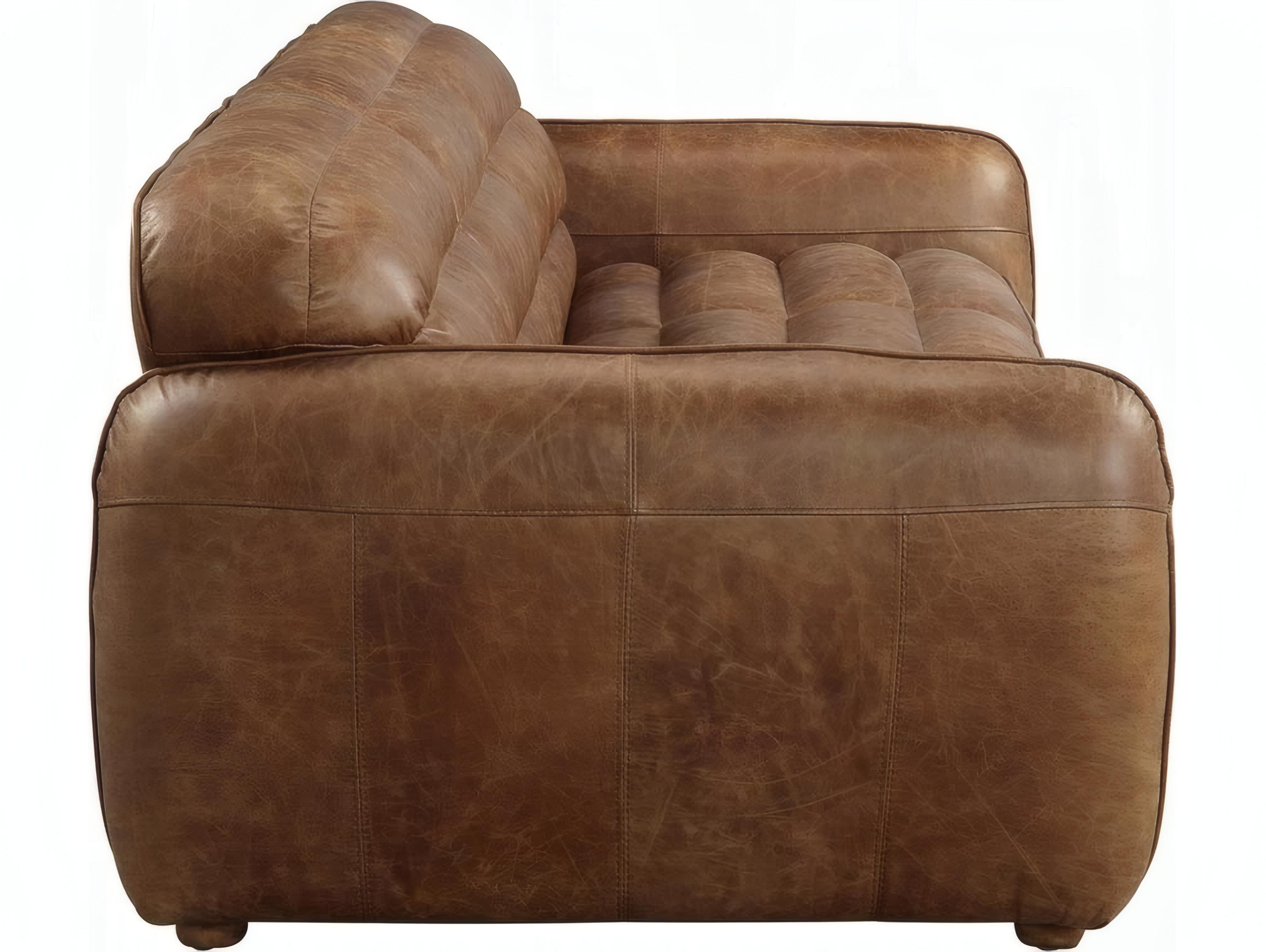 Acme Furniture Cocoa Brown Leather Sofa