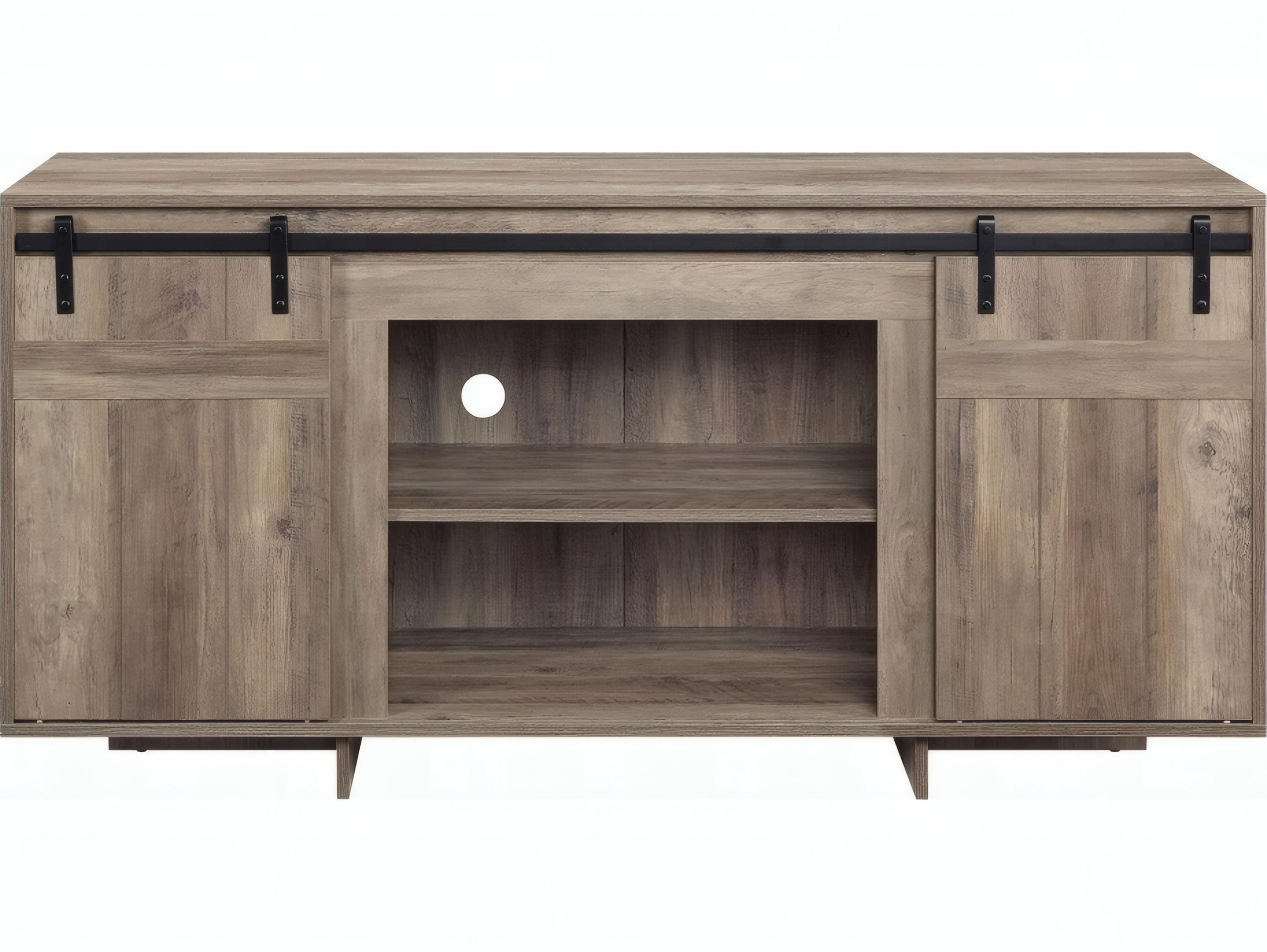 Acme Furniture Bellarosa 60" Gray Washed Media Console