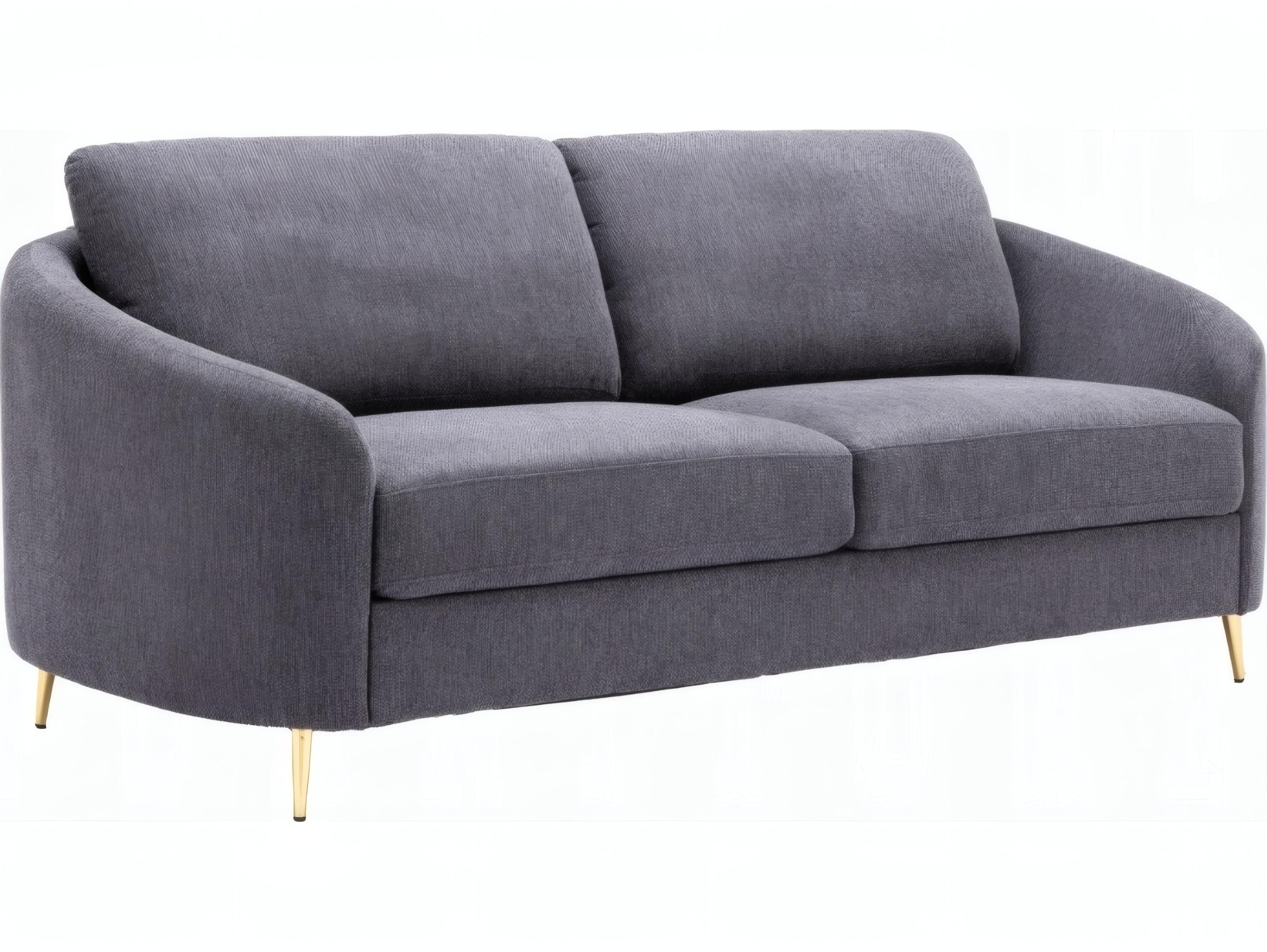 Acme Furniture Yuina Gray Linen Upholstered Sofa