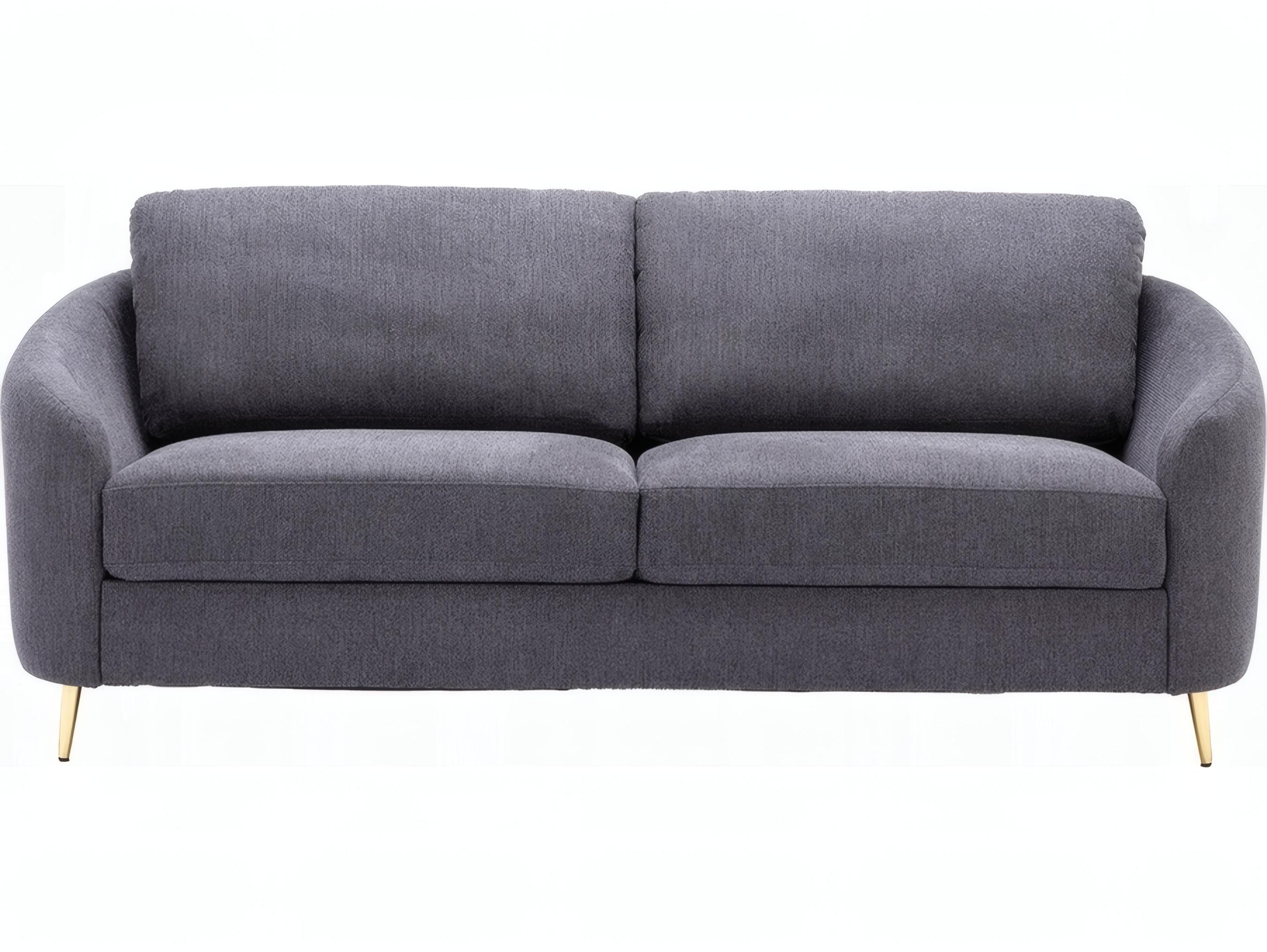 Acme Furniture Yuina Gray Linen Upholstered Sofa
