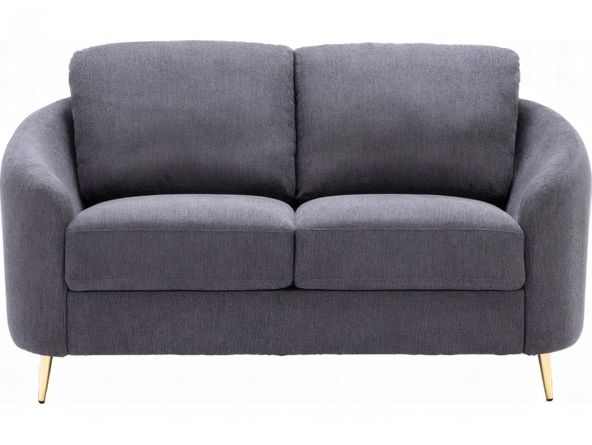 Acme Furniture Yuina Gray Linen Upholstered Loveseat