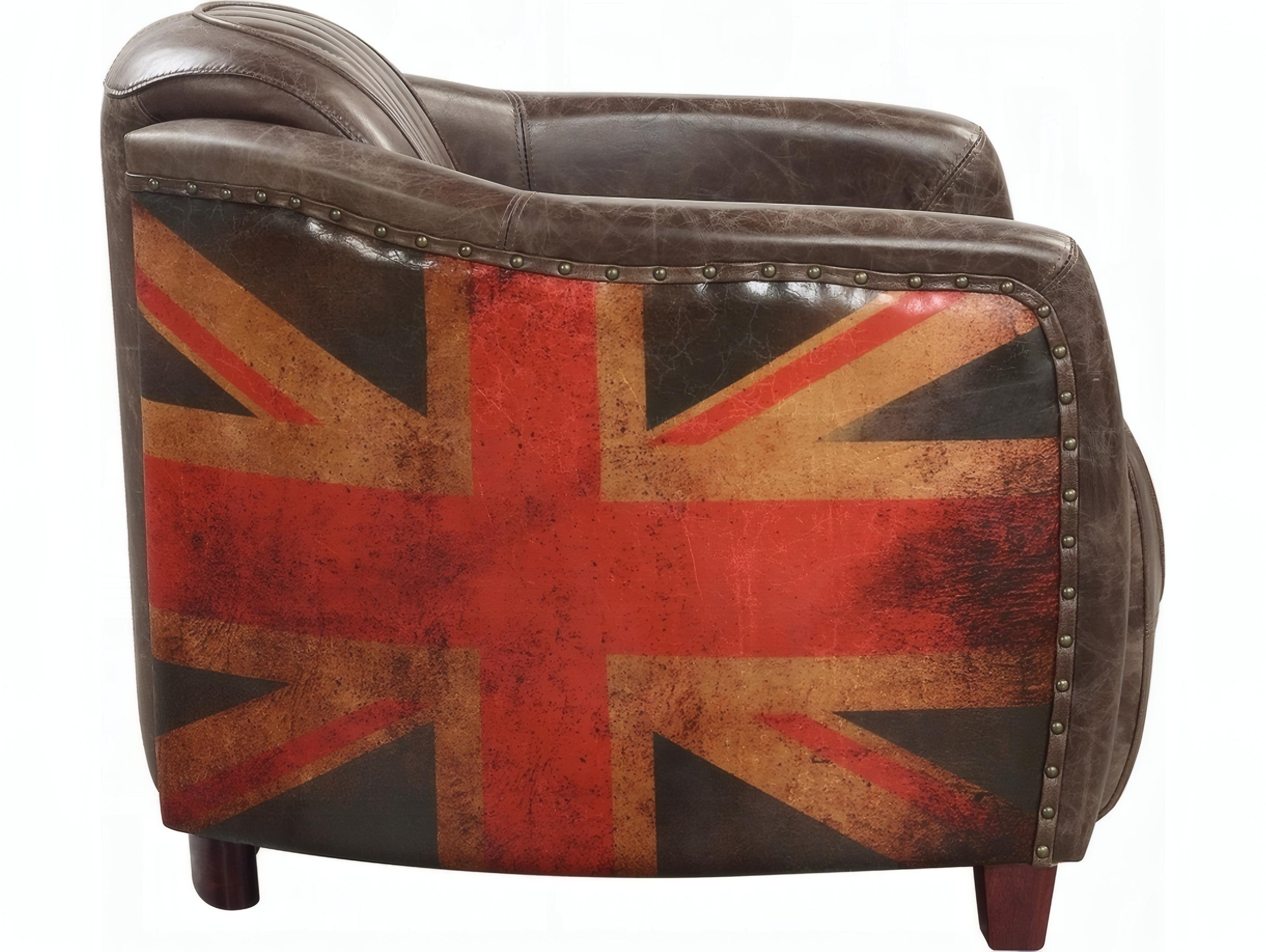 Acme Furniture Brancaster Brown Leather Accent Chair