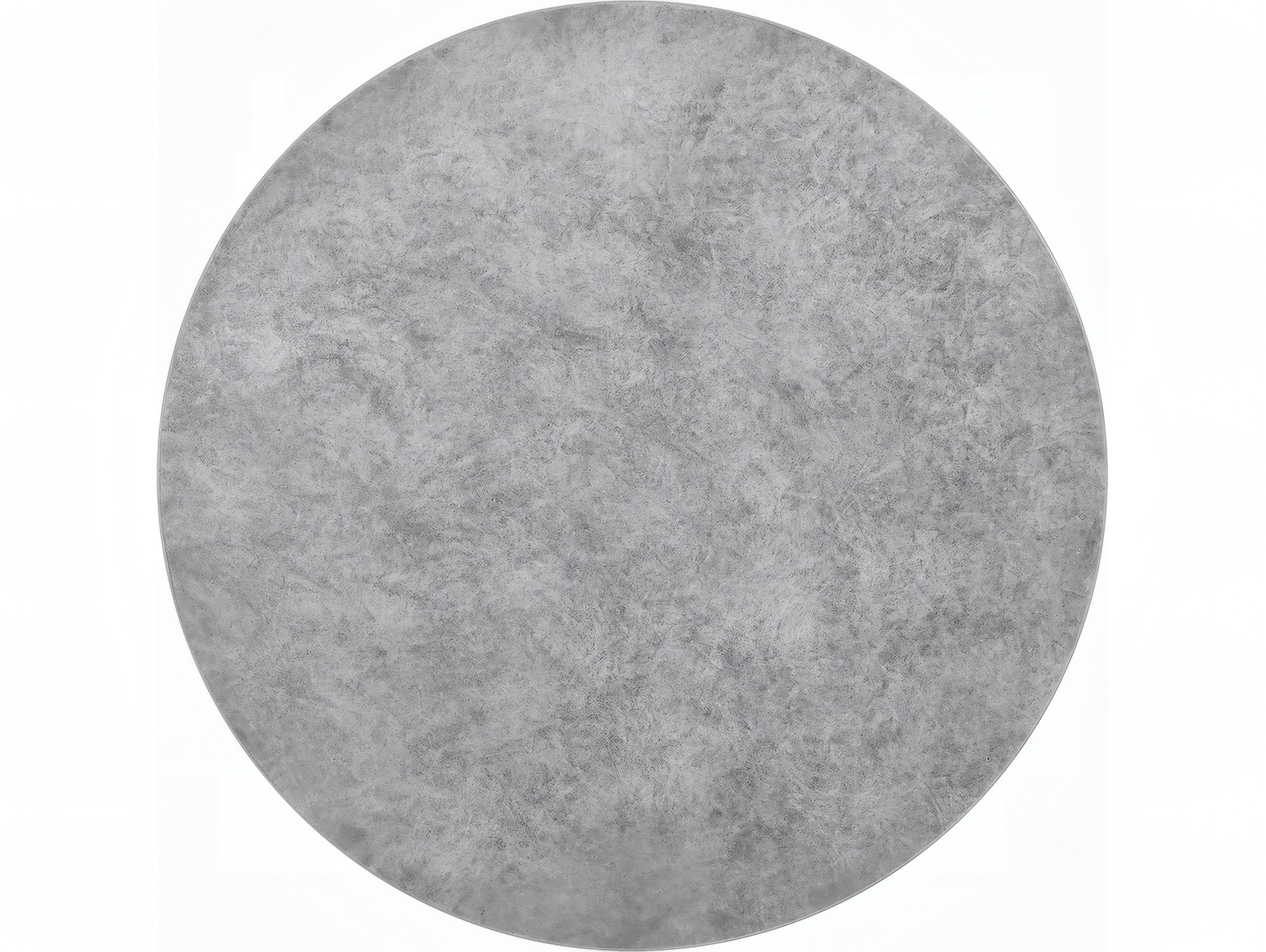 Acme Furniture Laddie Round Cement Weathered Gray Coffee Table