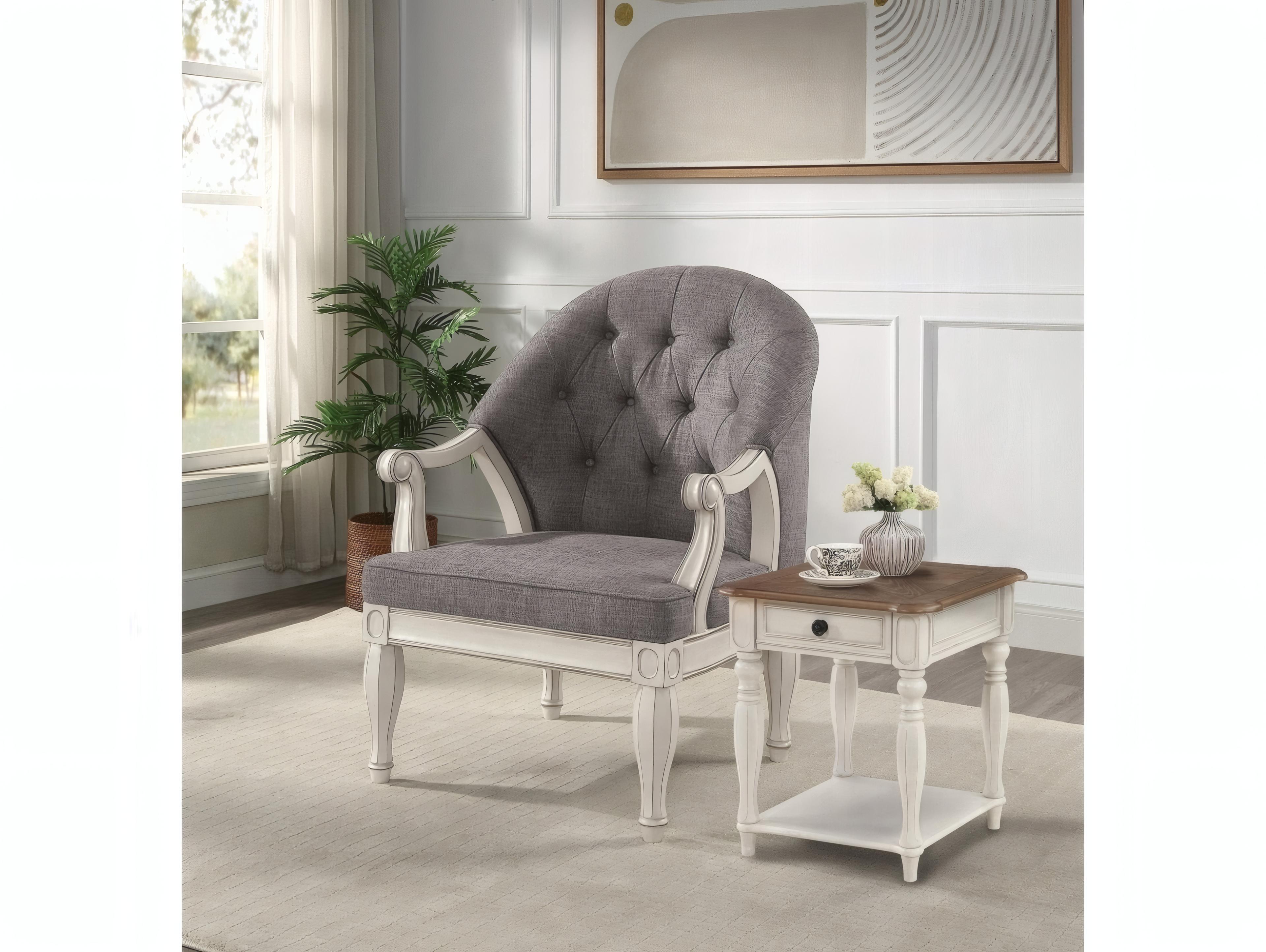 Acme Furniture Florian Gray Accent Chair