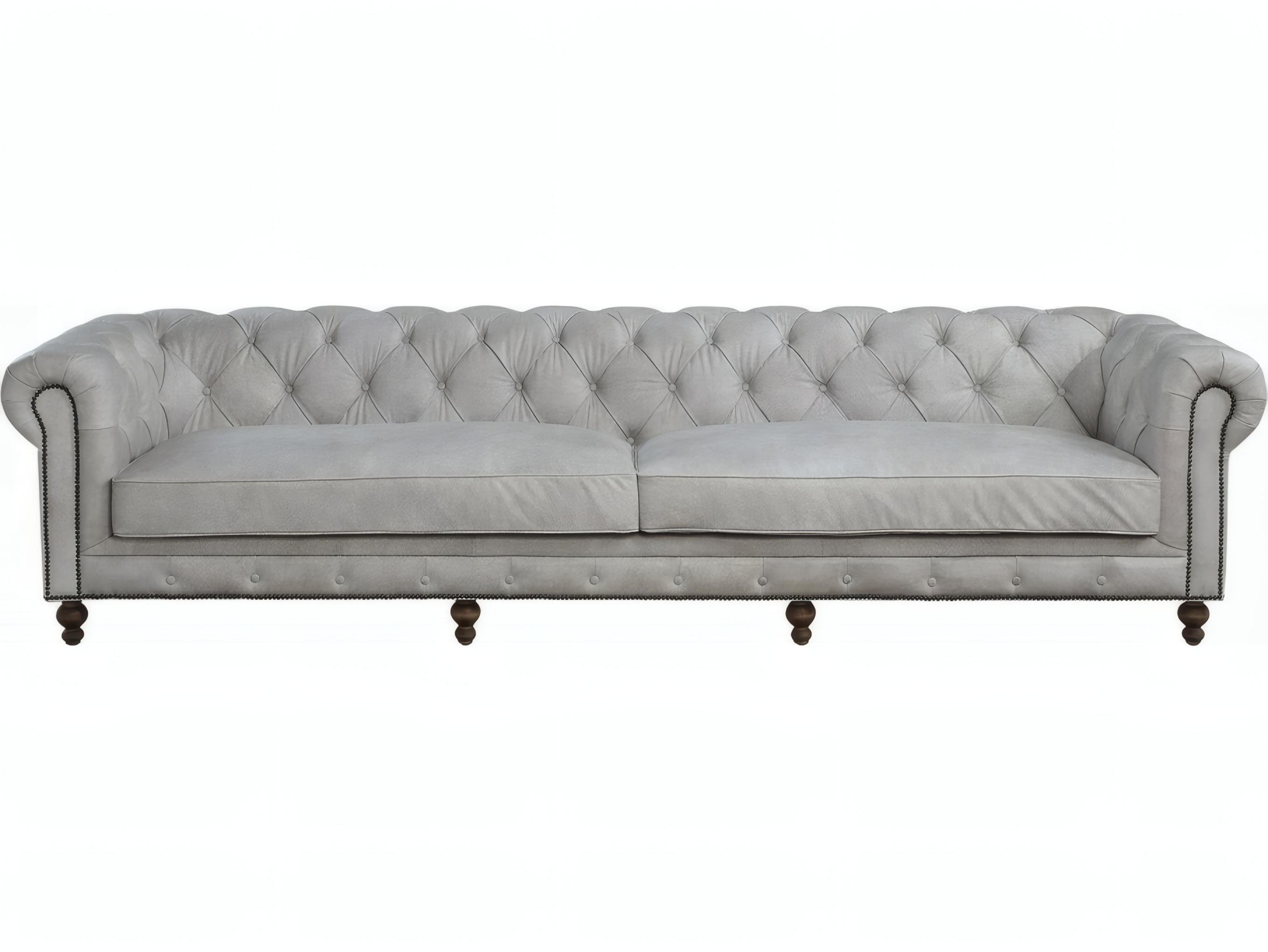 Acme Furniture Vintage White Leather Sofa