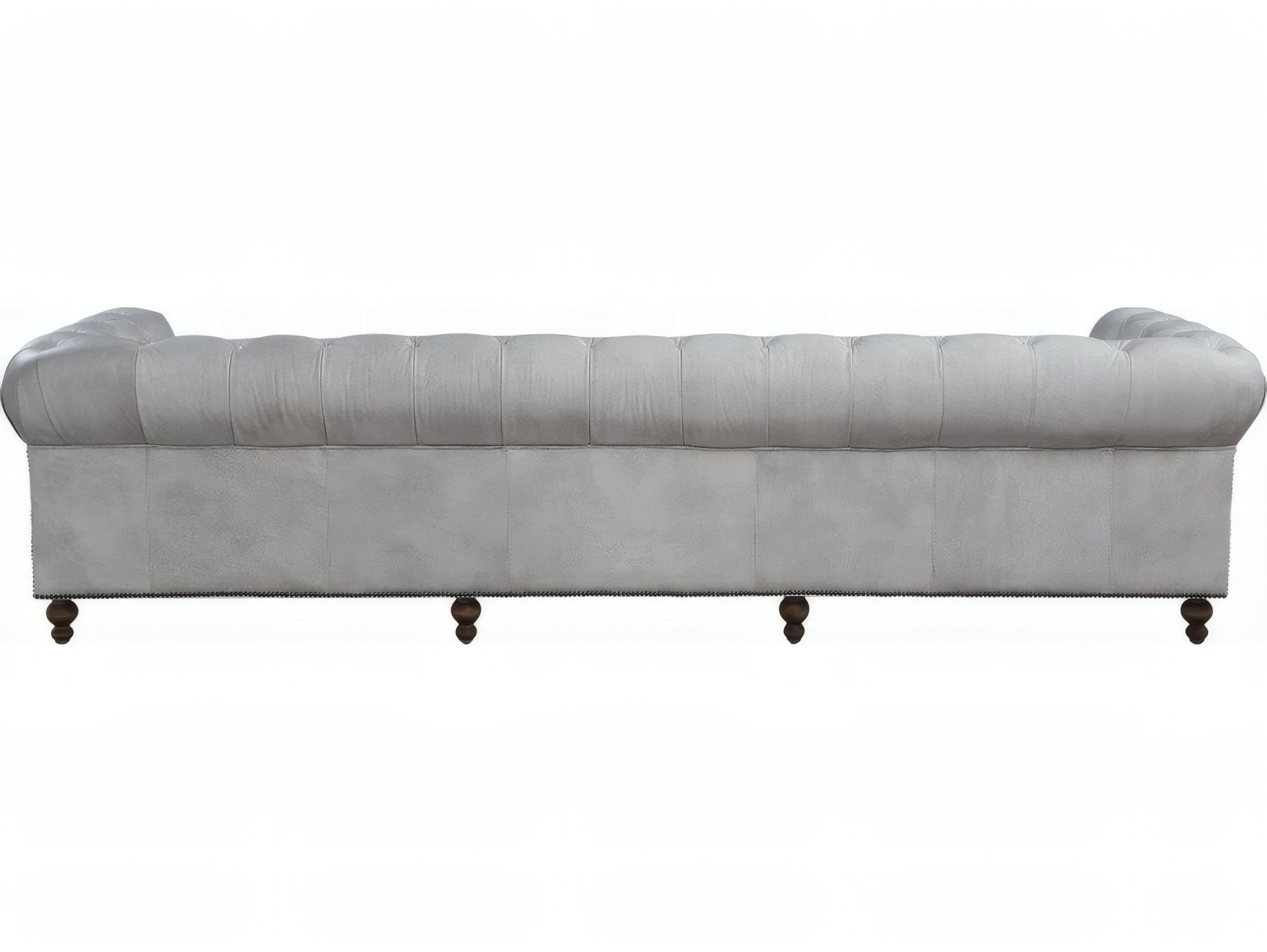 Acme Furniture Vintage White Leather Sofa