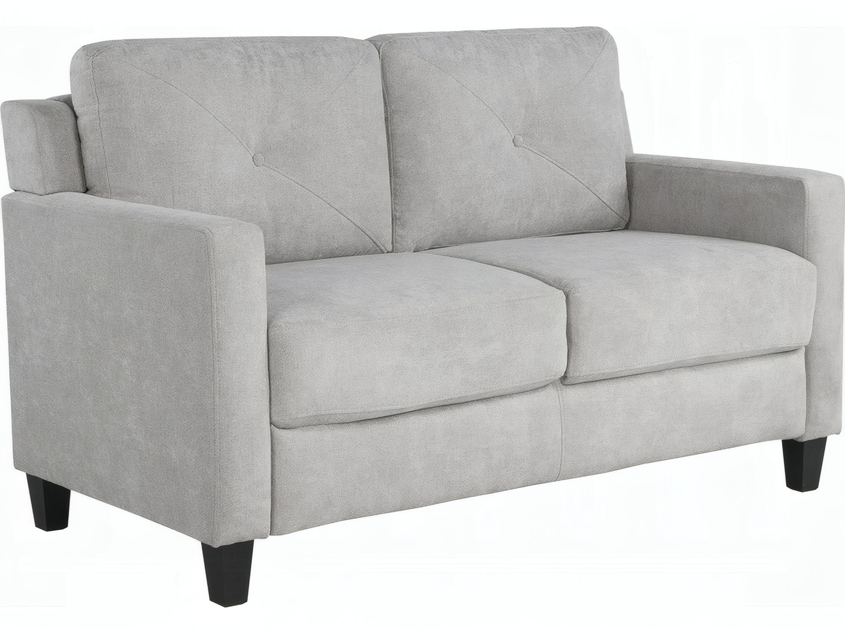 Acme Furniture Horatio Taupe Chenille Gray Upholstered Loveseat
