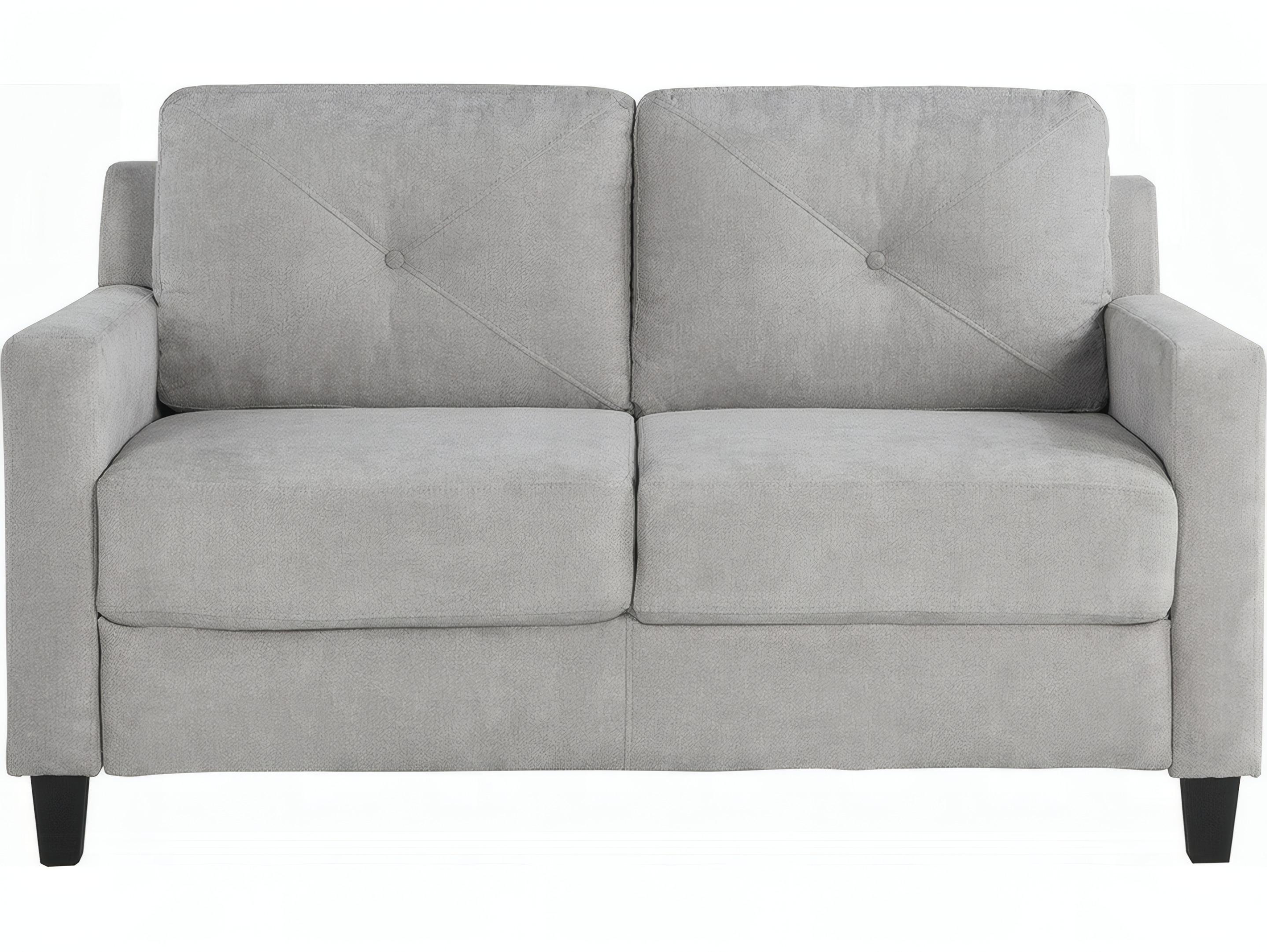 Acme Furniture Horatio Taupe Chenille Gray Upholstered Loveseat