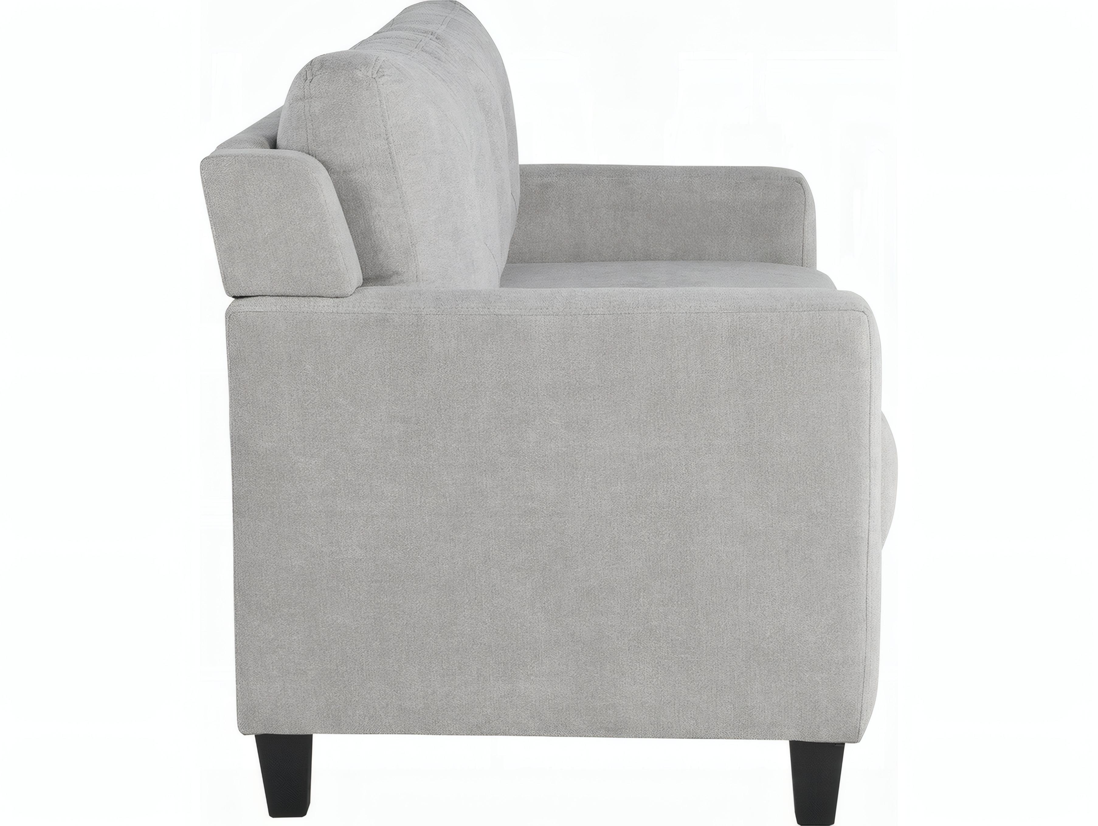 Acme Furniture Horatio Taupe Chenille Gray Upholstered Loveseat