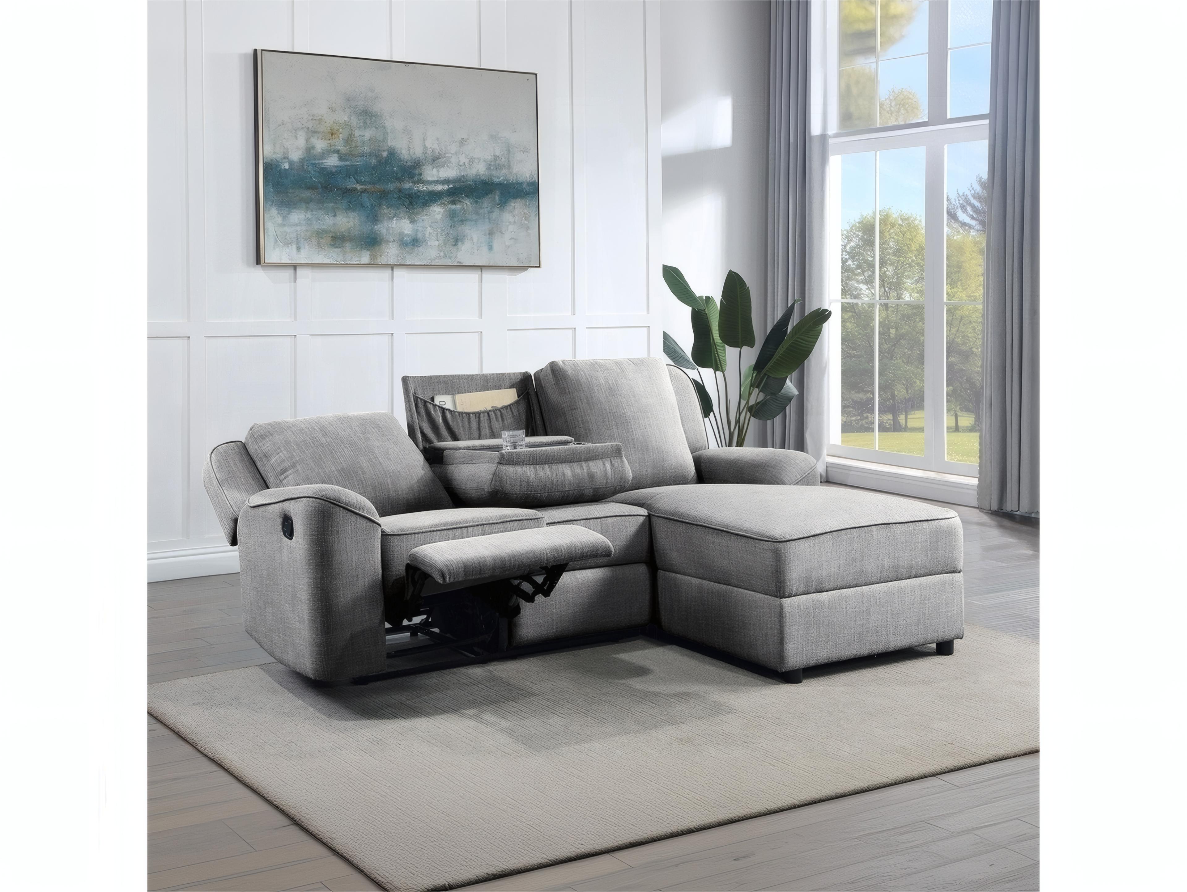 Acme Furniture Destiny Upholstered Sectional Sofa