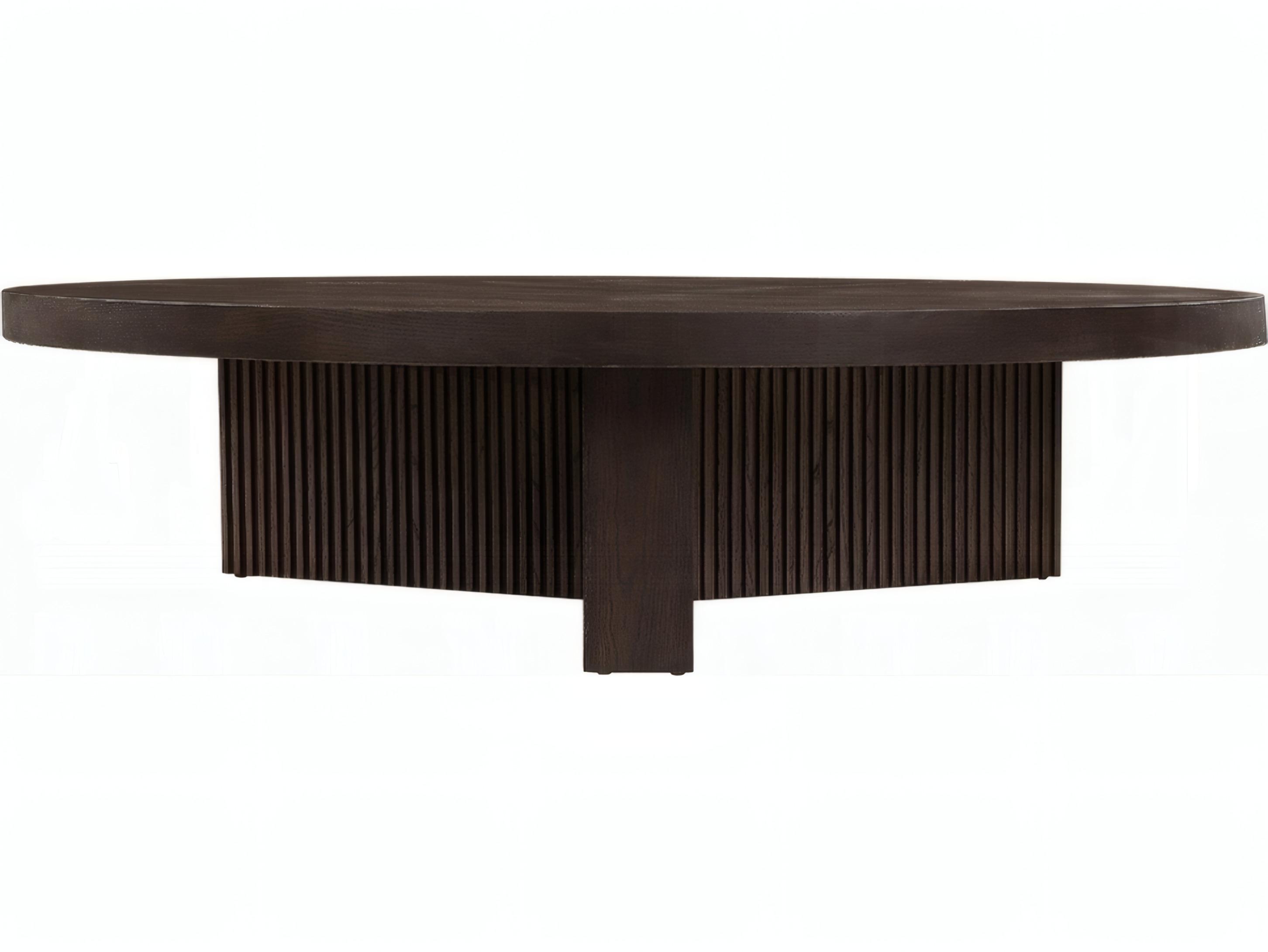 Acme Furniture Round Wood Espresso Coffee Table