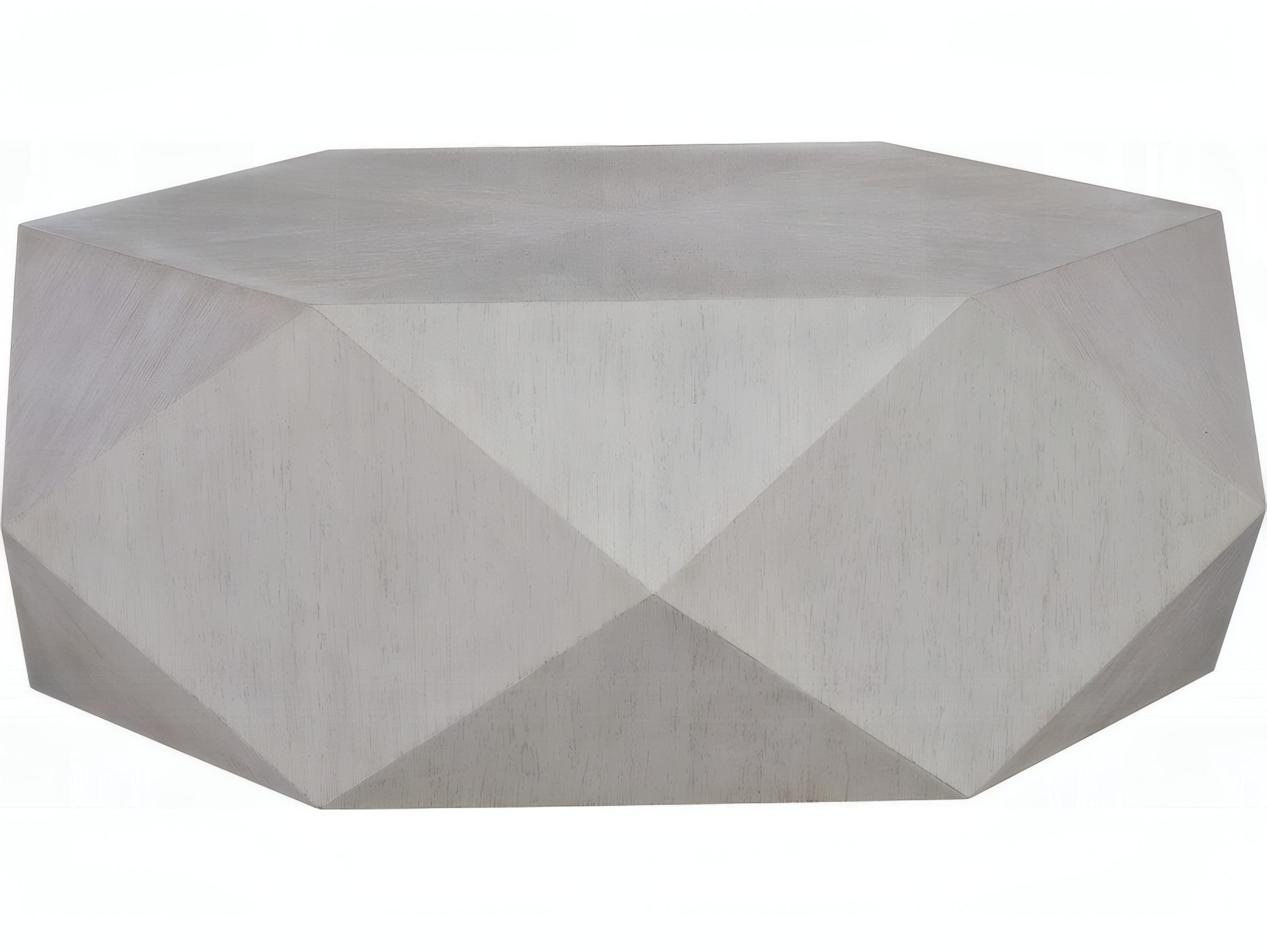 Acme Furniture Hanniel Hexagon Wood Antique White Coffee Table