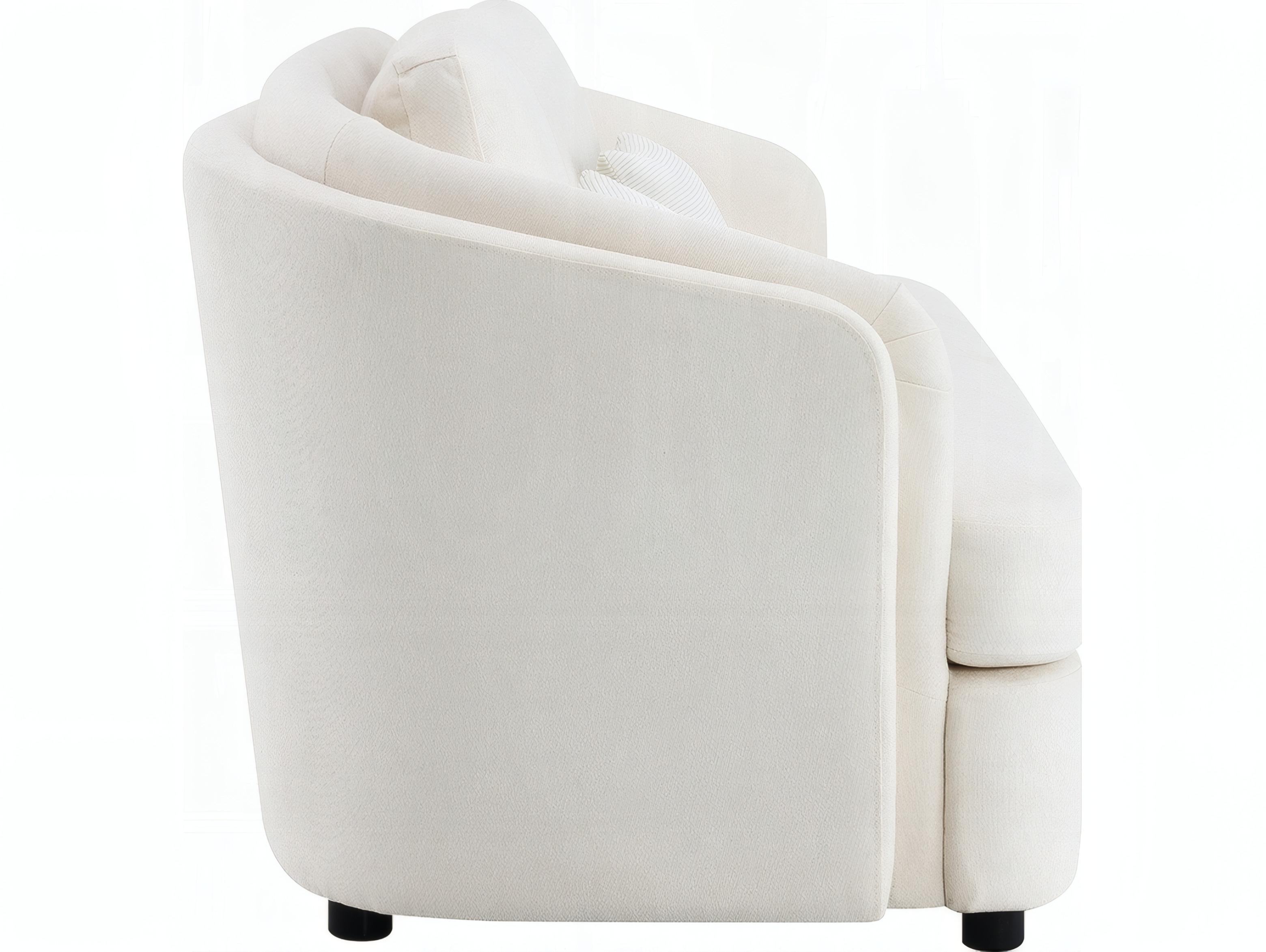 Acme Furniture Mariko Beige Linen Upholstered Sofa