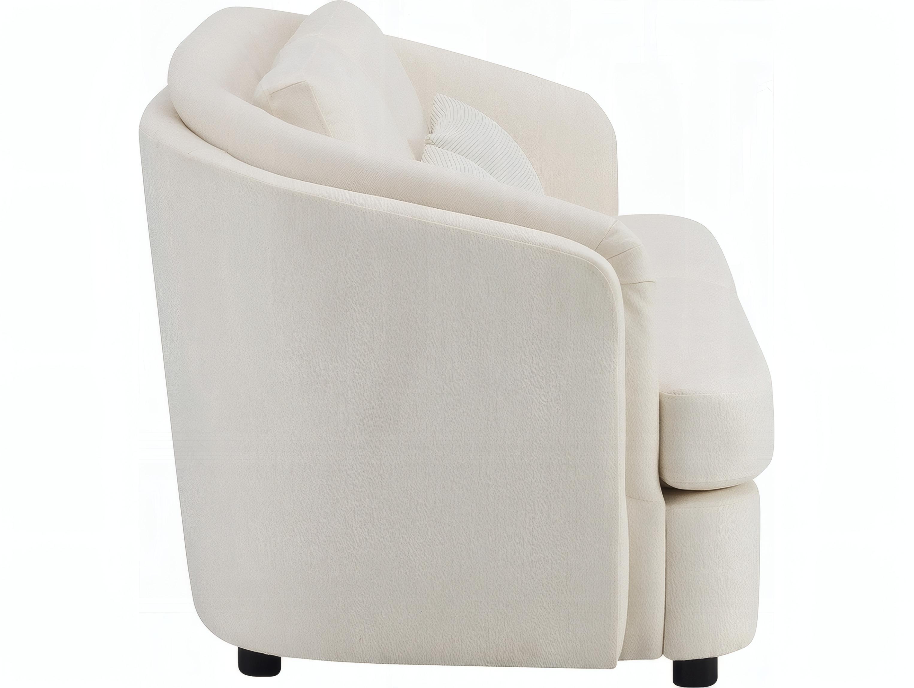 Acme Furniture Mariko Beige Linen Upholstered Loveseat