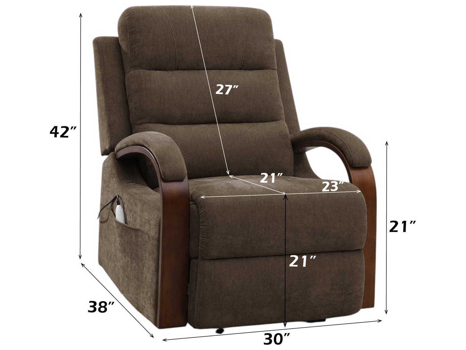 Acme Furniture Kayla Chocolate Chenille Brown Upholstered Recliner