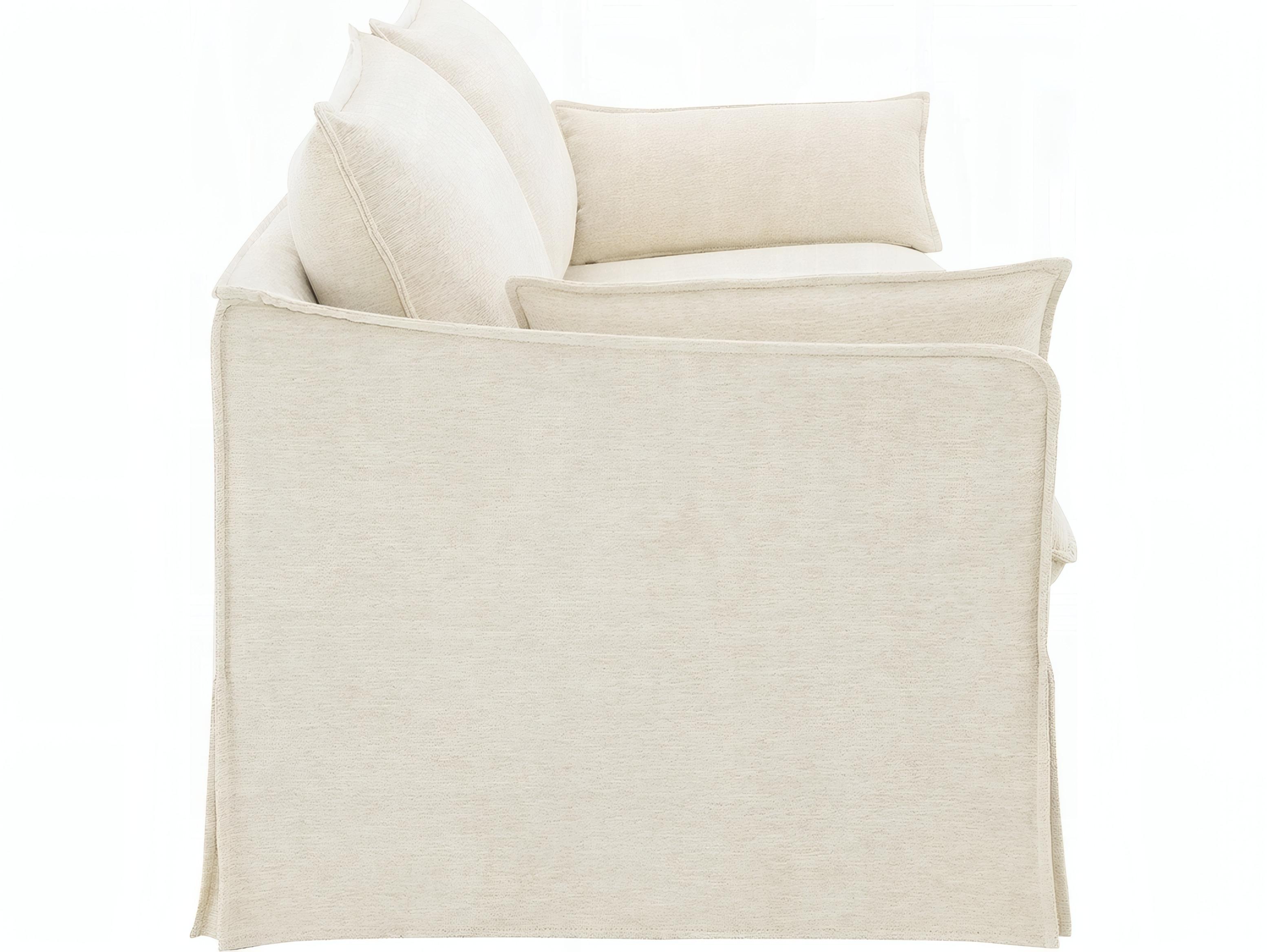 Acme Furniture Shane Beige Linen Upholstered Sofa