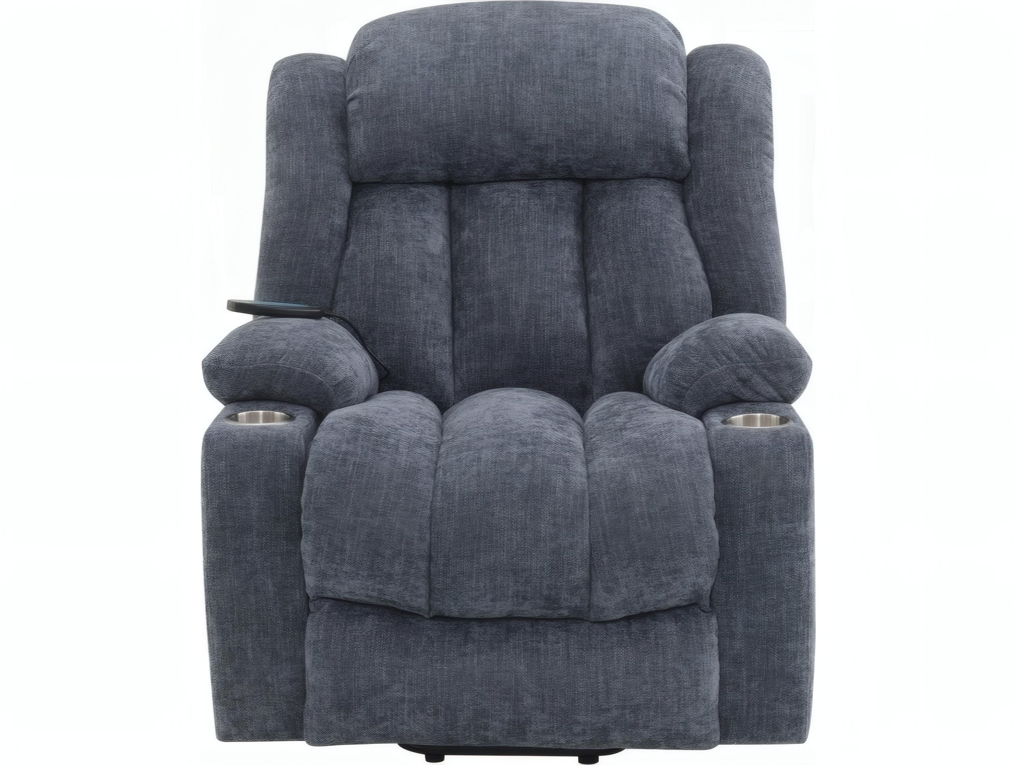 Acme Furniture Omarion Blue Chenille Upholstered Recliner