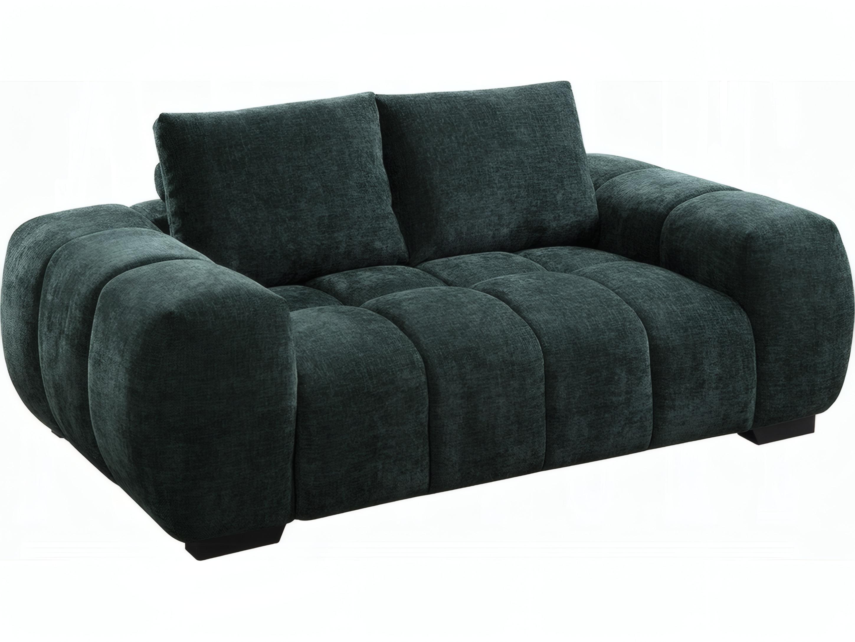 Acme Furniture Ferrand Green Chenille Upholstered Loveseat